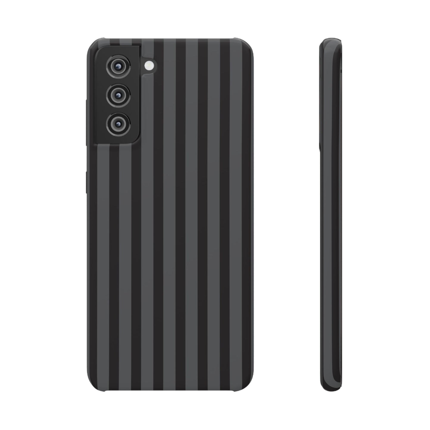 Black Vertical Stripe Snap Phone Case – Slim Protective Cover