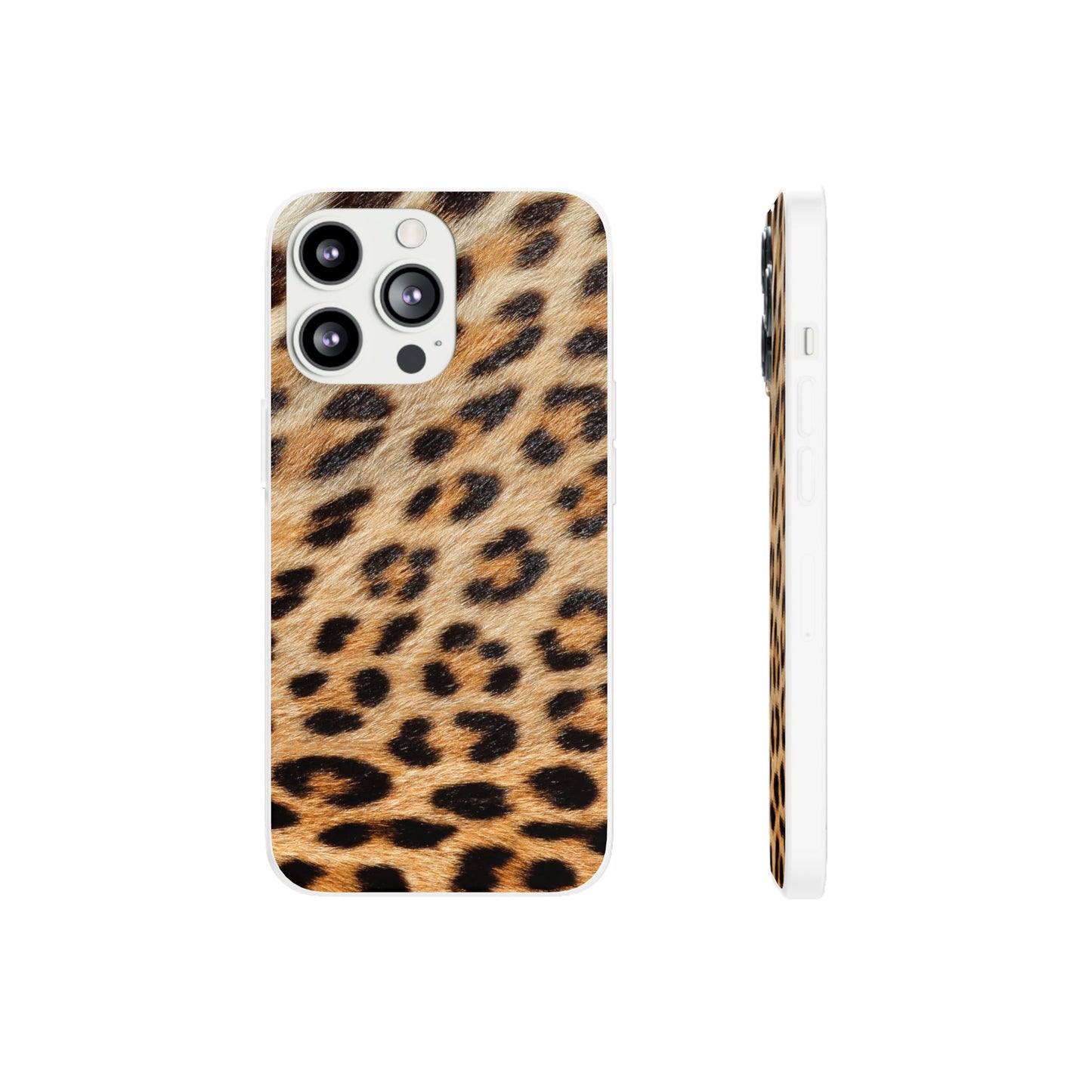 Leopard Print Flexi Phone Case — Soft-Touch Animal Print cover for Apple iPhone and Samsung Galaxy.