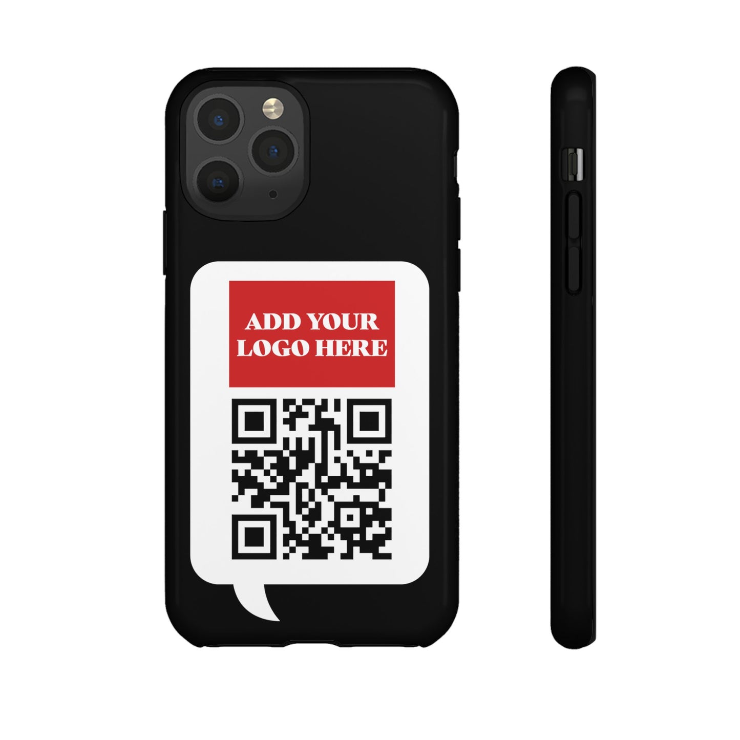 Custom QR Code and Logo Tough Phone Case — Contact Case