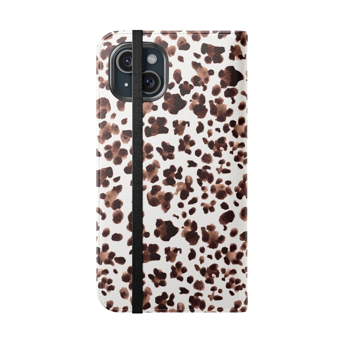 Leopard Print Flip Phone Case — Cardholder Wallet Flip Case