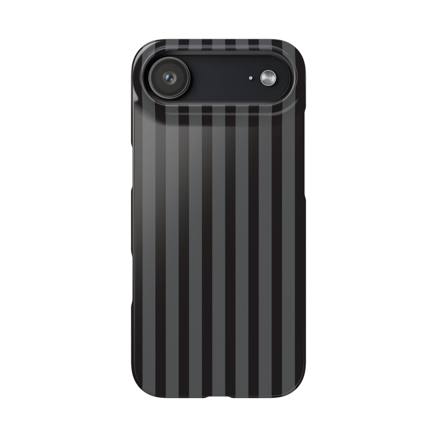 Black Vertical Stripe Snap Phone Case – Slim Protective Cover