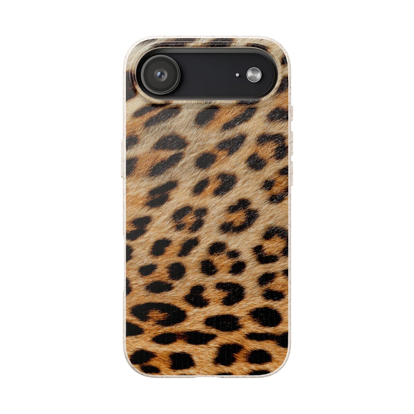 Leopard Print Biodegradable Phone Case — Eco-Friendly Animal Print Phone Cover for Apple iPhone and Samsung Galaxy.