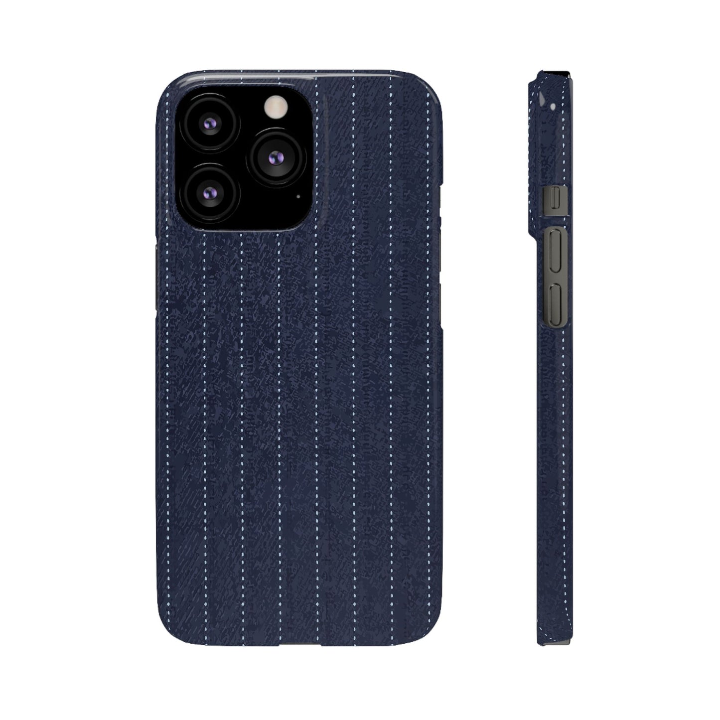 Pinstripe Snap Phone Case — Slim Protective iPhone Cover