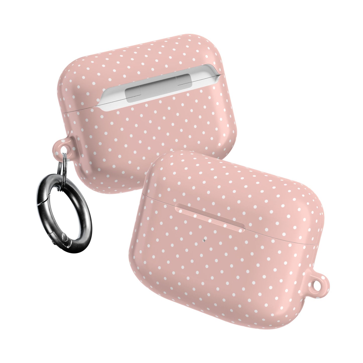 Pastel Pink Polka Dot AirPod Case — Classic Pastel Pink Polka Dot Protective Cover