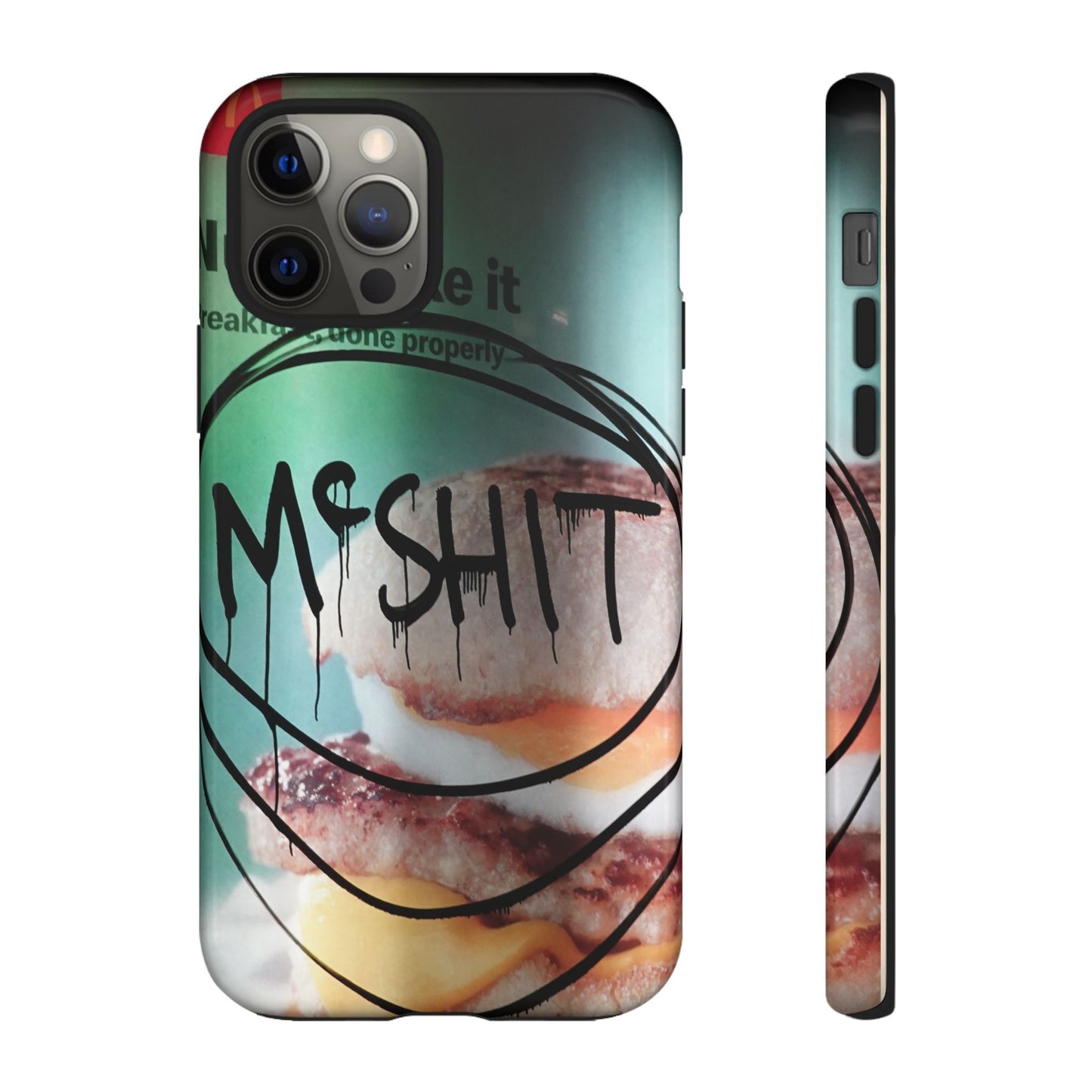 Phone Case — Grunge 'Misfit' Cheeseburger Design