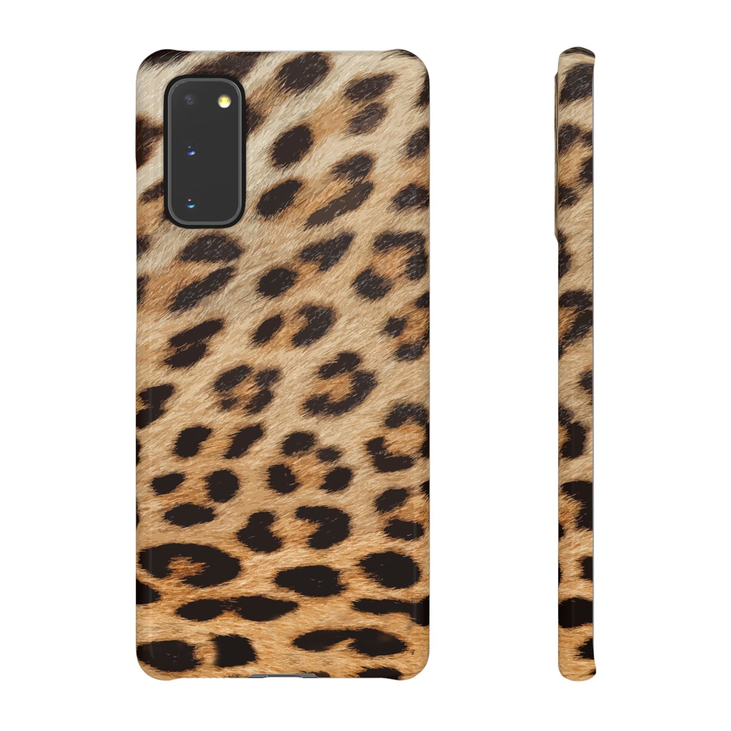 Leopard Print Slim Phone Case for Apple iPhone, Samsung Galaxy and Google Pixel.