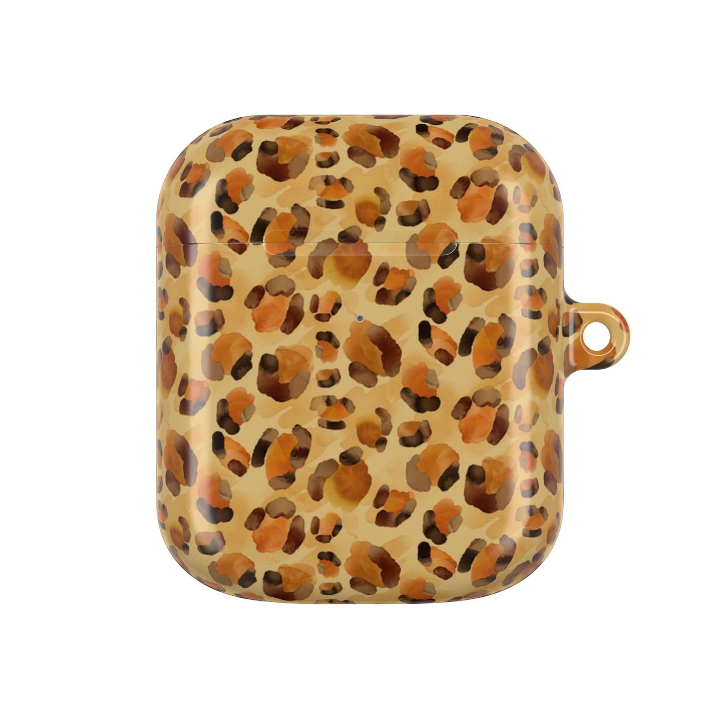 Leopard Print AirPod Case — Glossy Animal Print Protective Cover