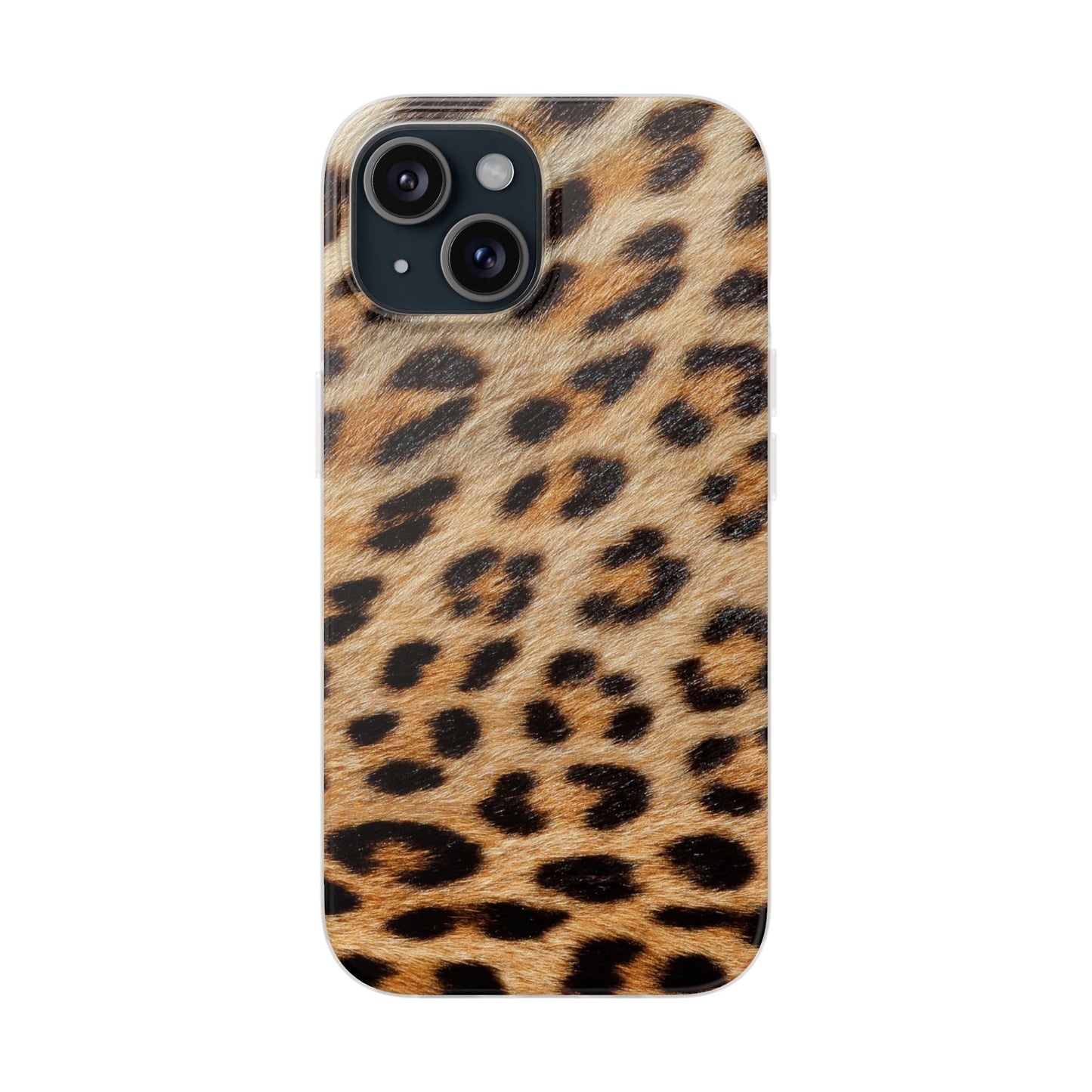 Leopard Print Flexi Phone Case — Soft-Touch Animal Print cover for Apple iPhone and Samsung Galaxy.