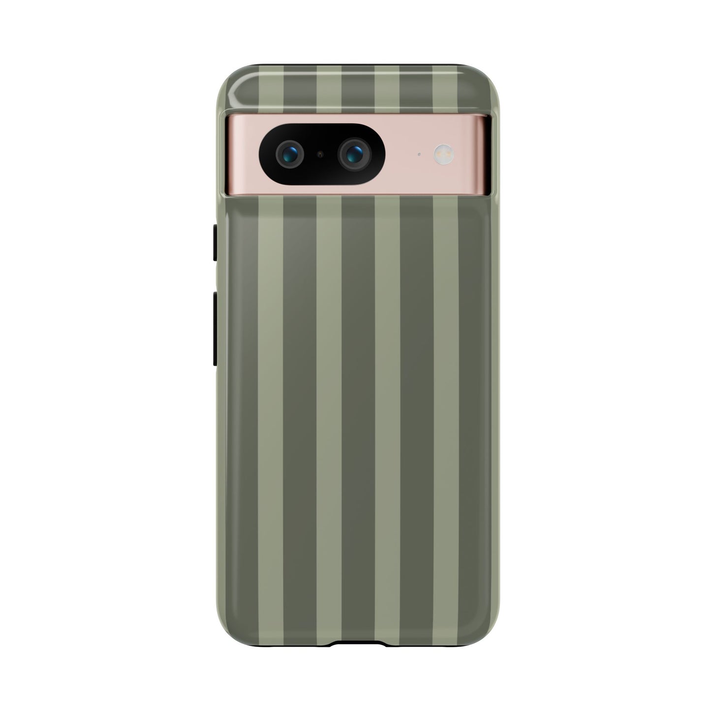 Olive Striped Tough Phone Case — Durable Military-Inspired Protective Cover