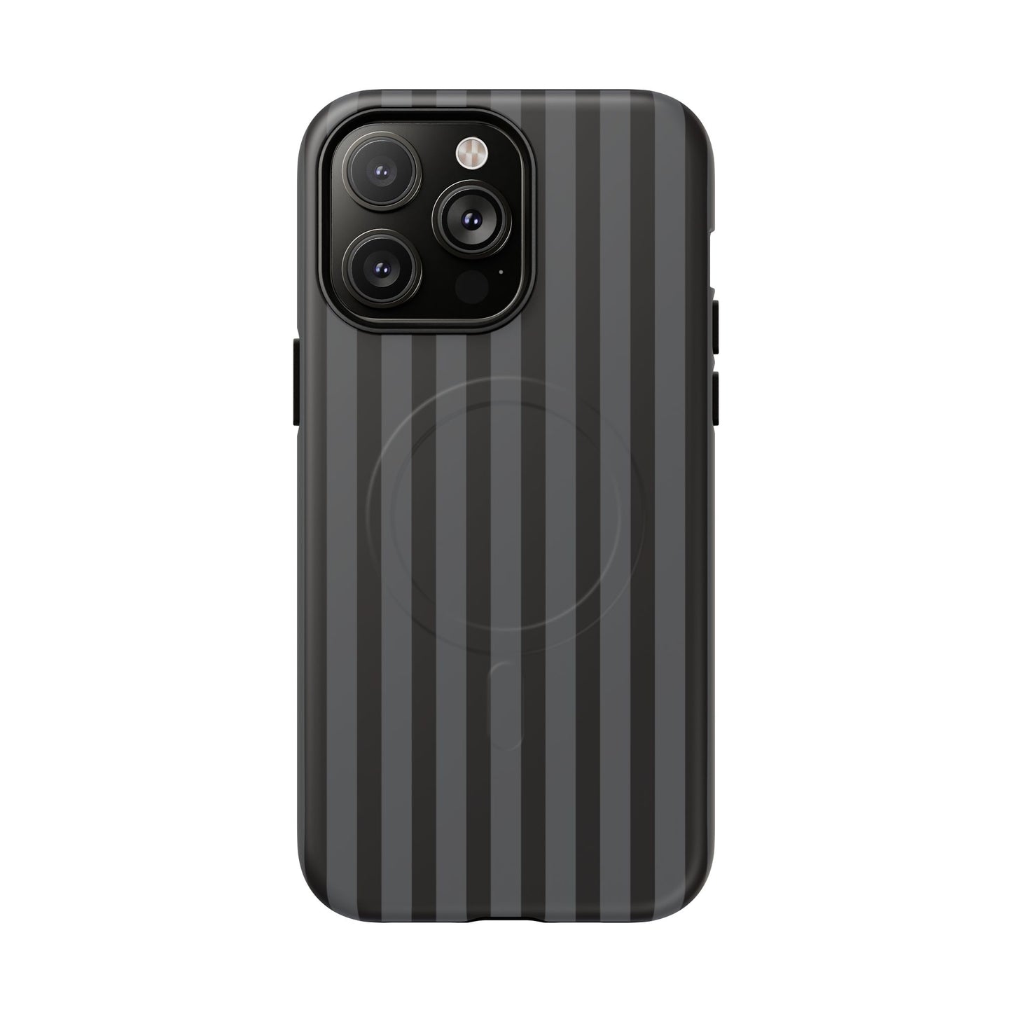 Magnetic Tough Phone Case — Black Stripe Protective Cover