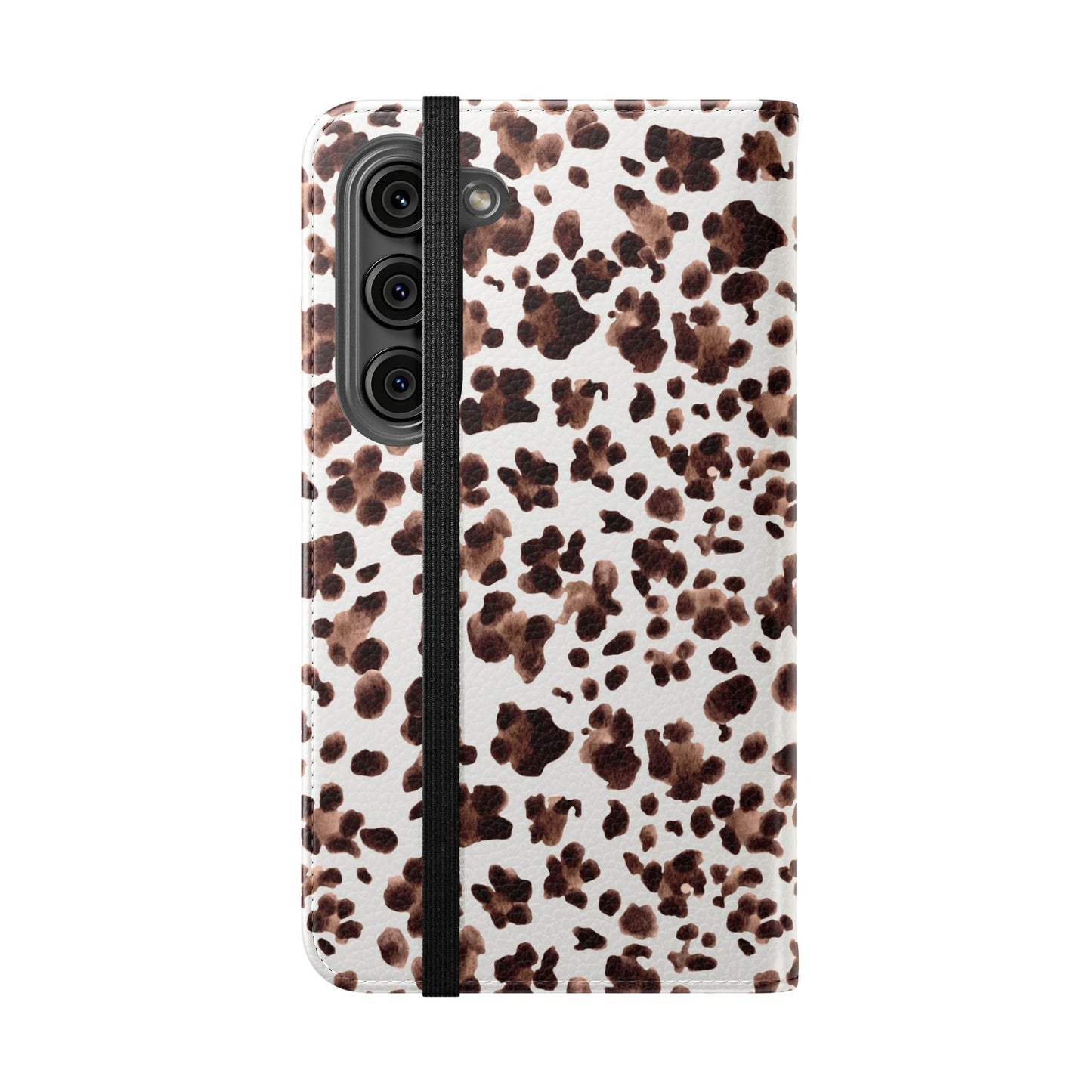 Leopard Print Flip Phone Case — Cardholder Wallet Flip Case