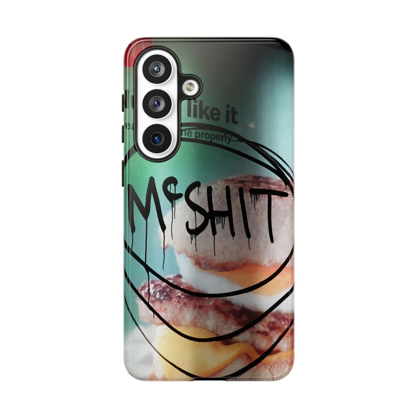 Phone Case — Grunge 'Misfit' Cheeseburger Design