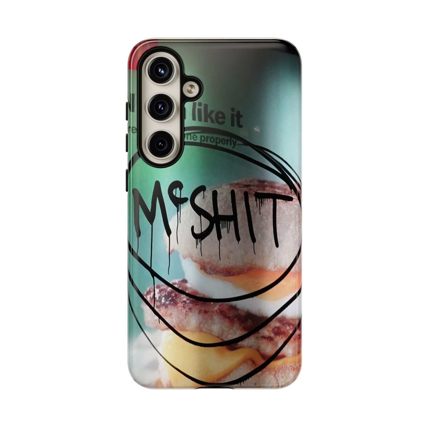Phone Case — Grunge 'Misfit' Cheeseburger Design