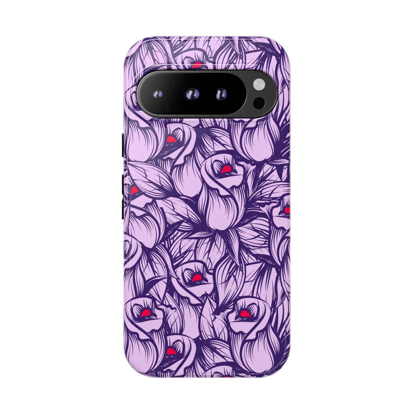 Botanical Floral Purple Rose Phone Case