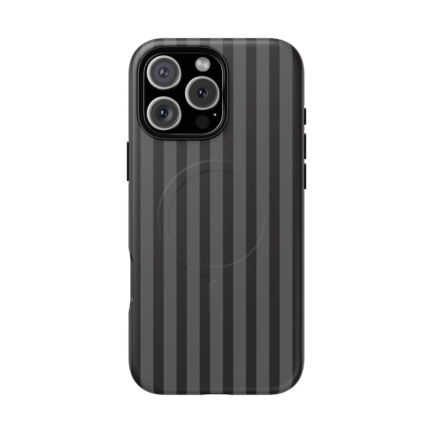 Magnetic Tough Phone Case — Black Stripe Protective Cover