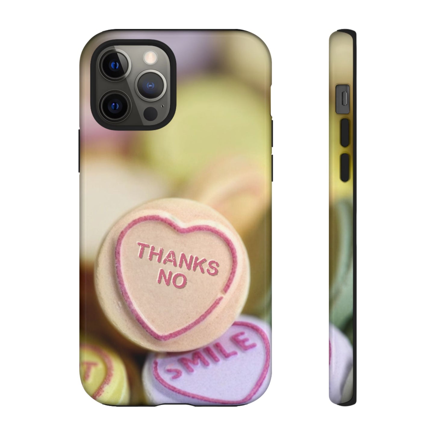Personalised Love Heart Tough Case for Apple iPhone, Samsung Galaxy and Google Pixel.