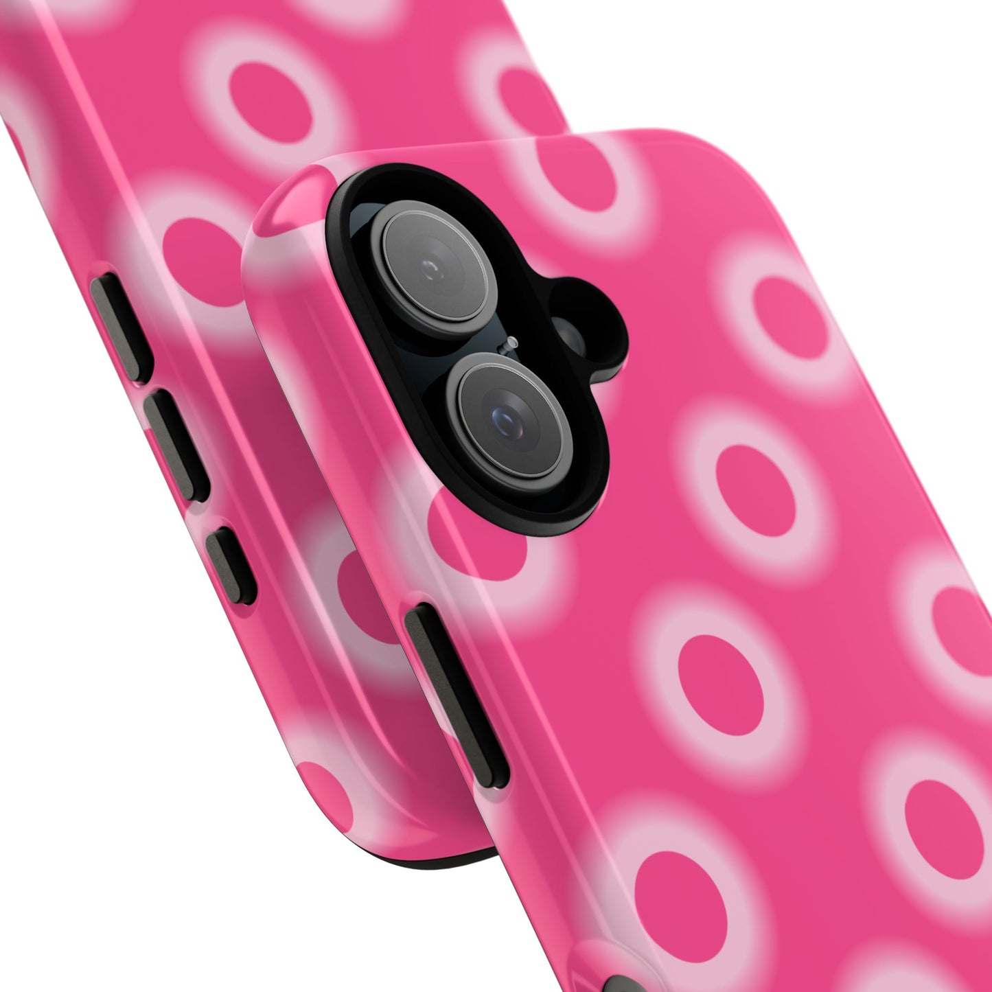 Pink Retro Dot Tough Phone Case