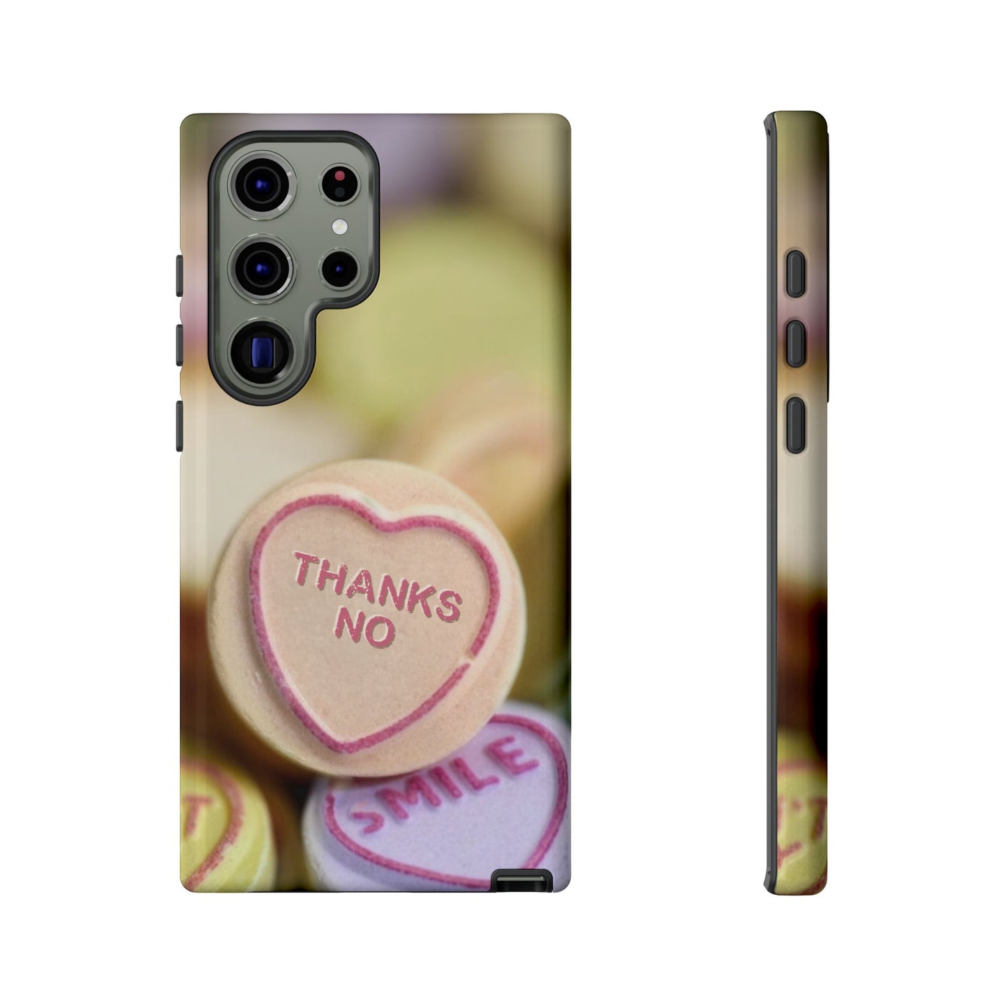 Personalised Love Heart Tough Case for Apple iPhone, Samsung Galaxy and Google Pixel.