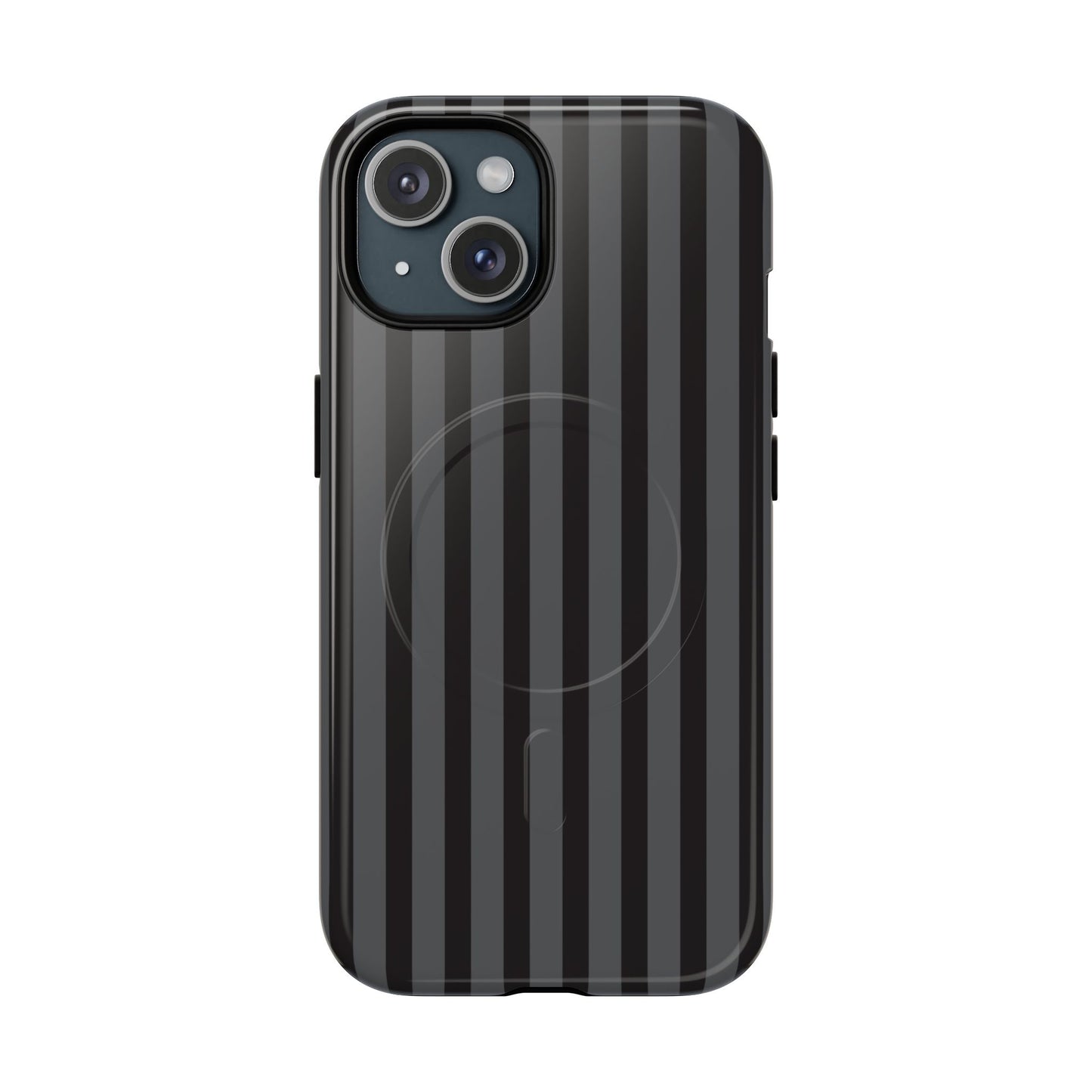 Magnetic Tough Phone Case — Black Stripe Protective Cover