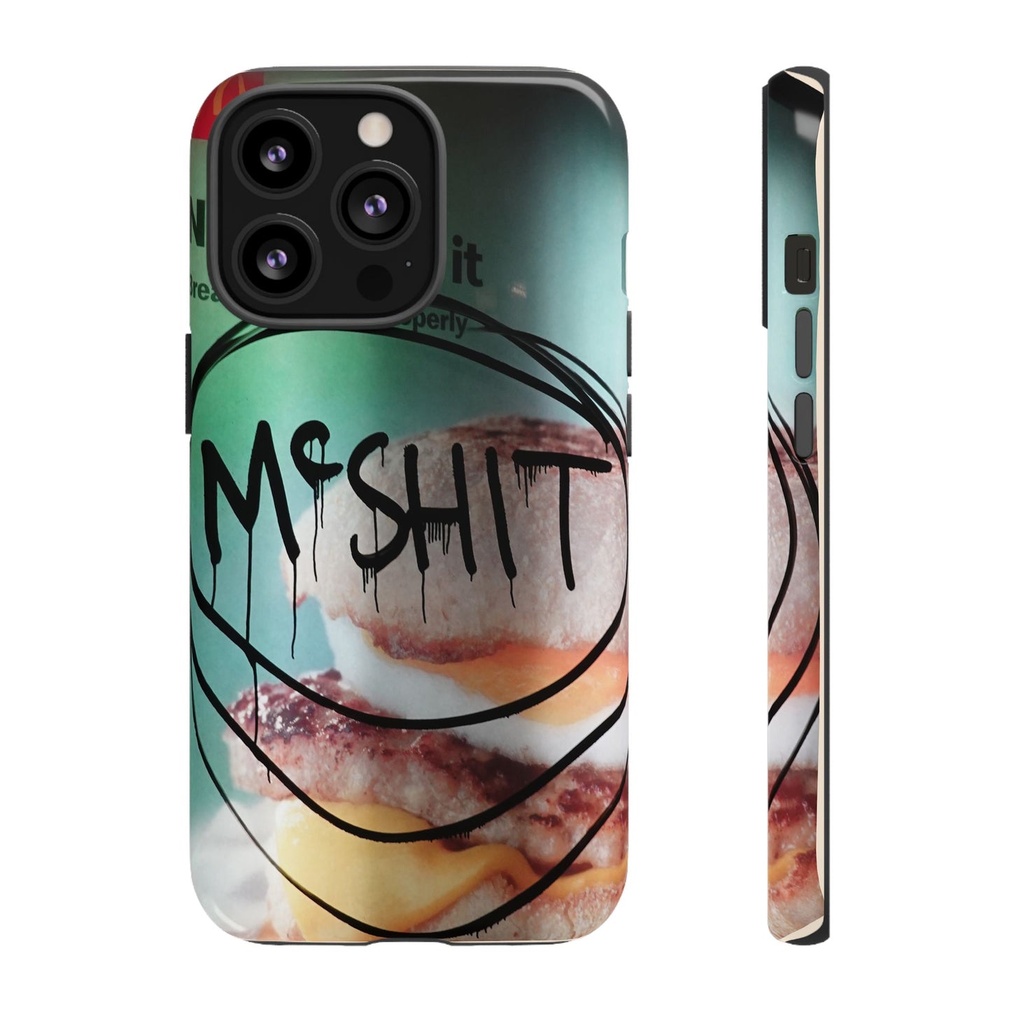 Phone Case — Grunge 'Misfit' Cheeseburger Design