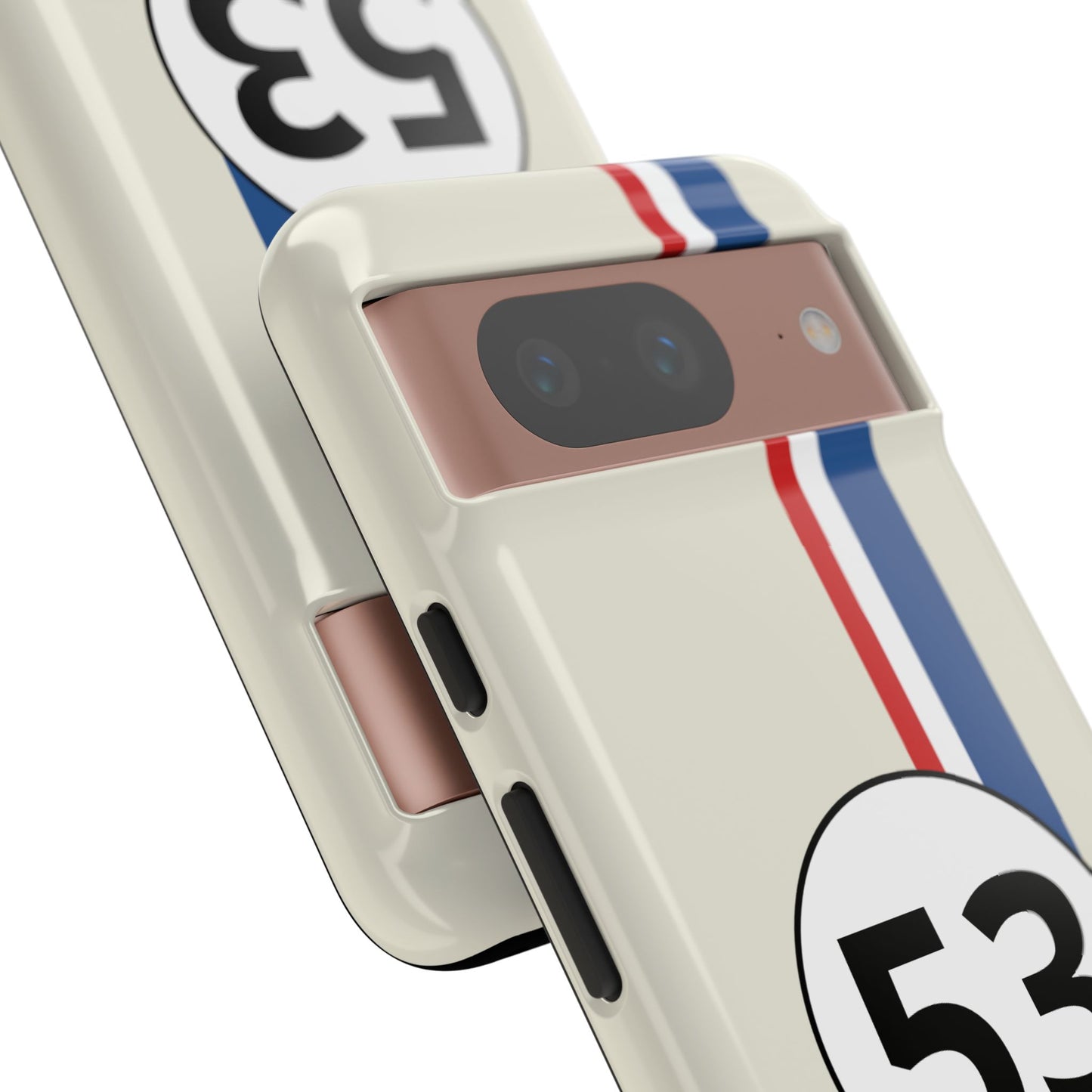 Racing Stripe Personalised Number Tough Phone Case for Apple iPhone, Samsung Galaxy and Google Pixel.
