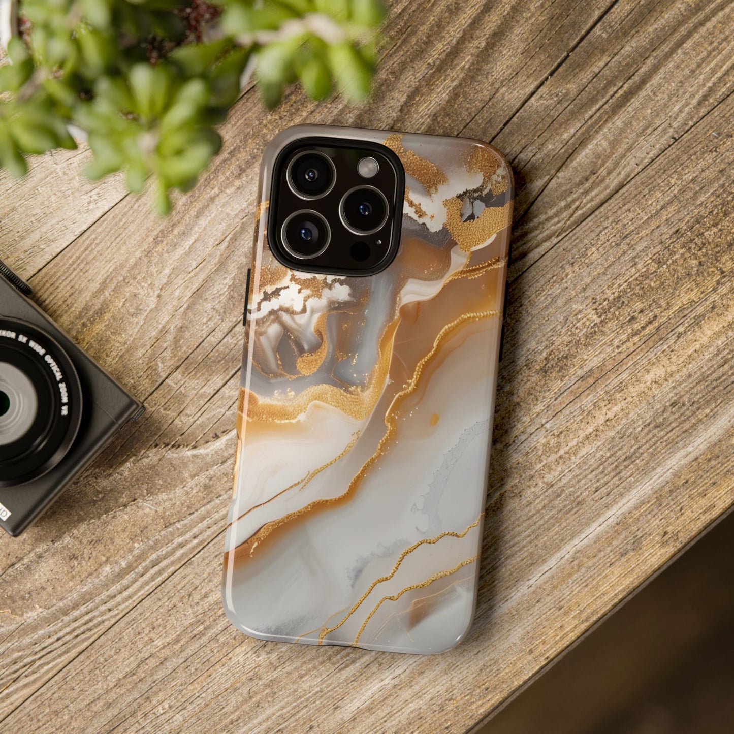 Gold Marble Tough Phone Case