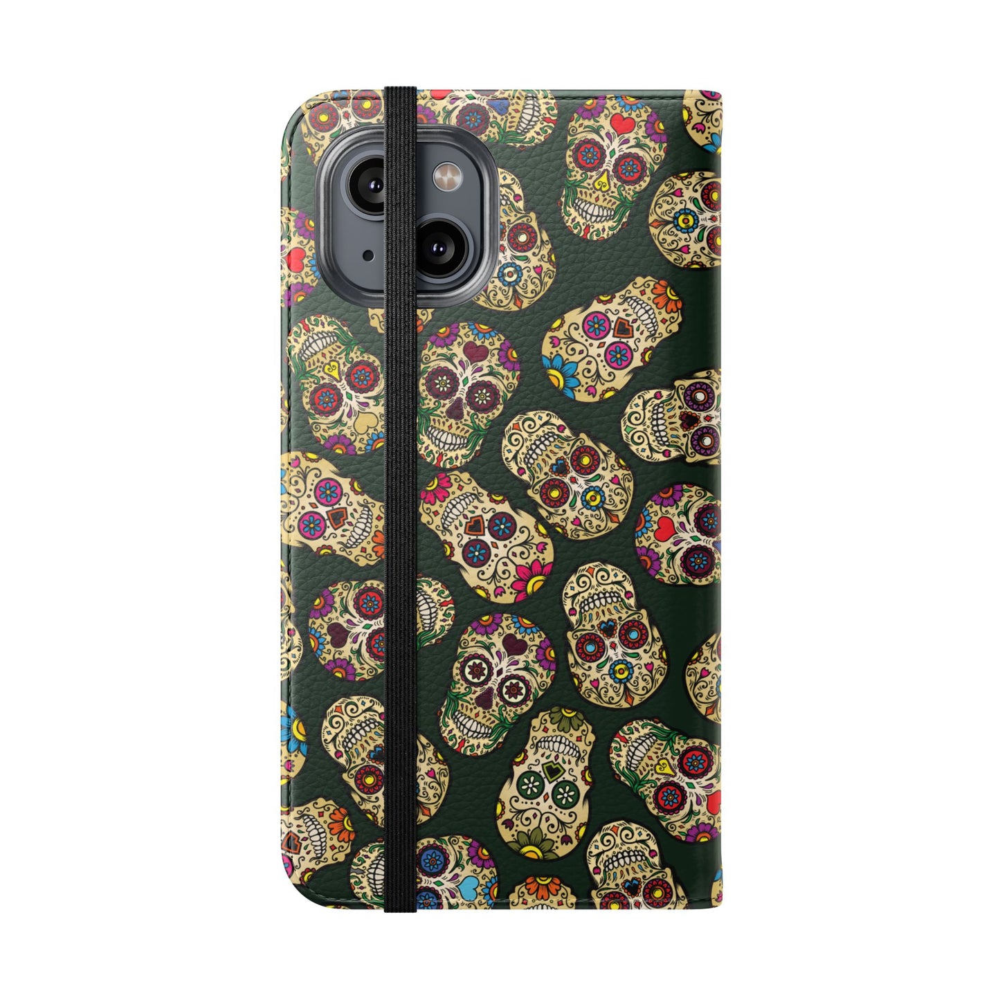 Sugar Skulls Flip Phone Case — Flip Wallet Cover