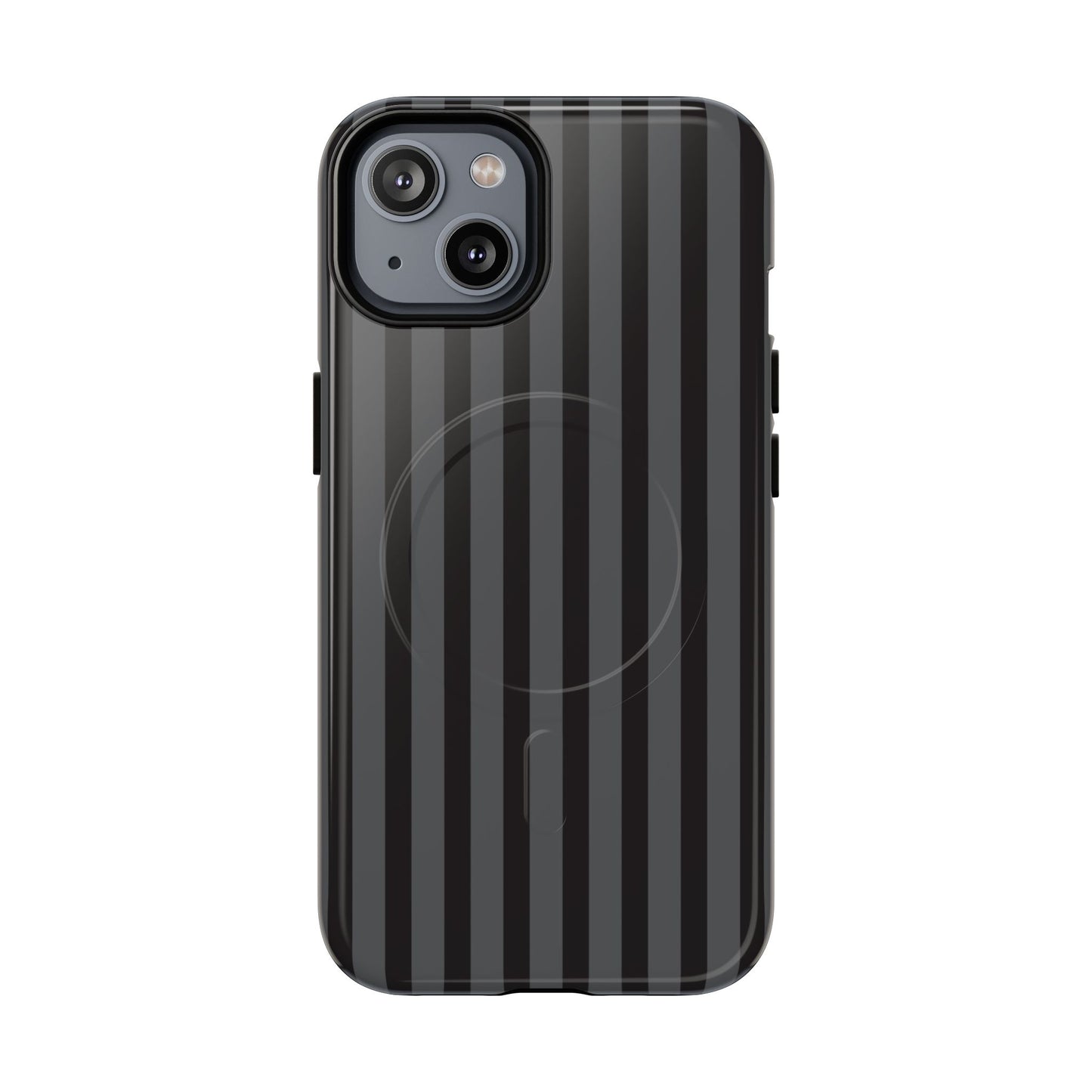 Magnetic Tough Phone Case — Black Stripe Protective Cover