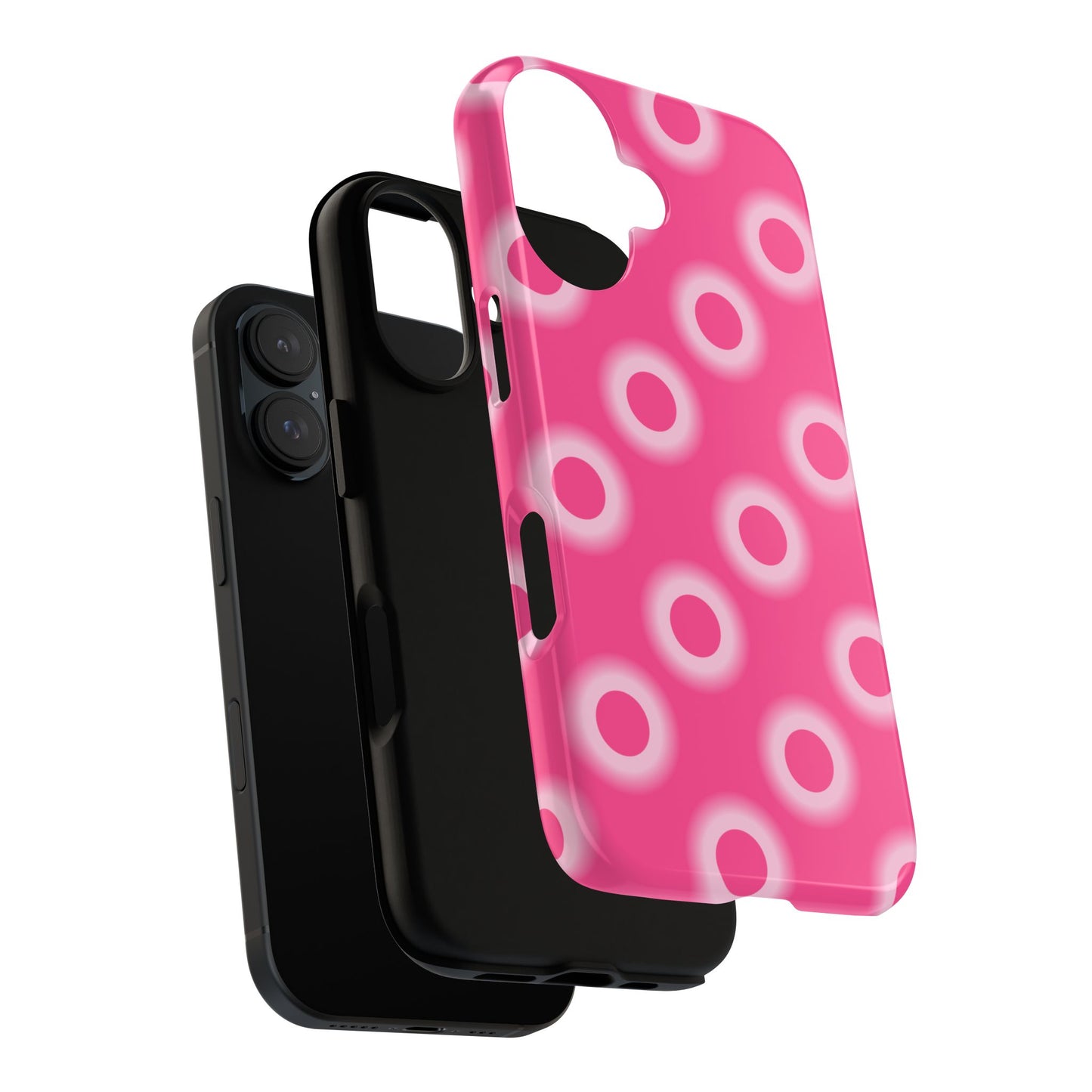 Pink Retro Dot Tough Phone Case