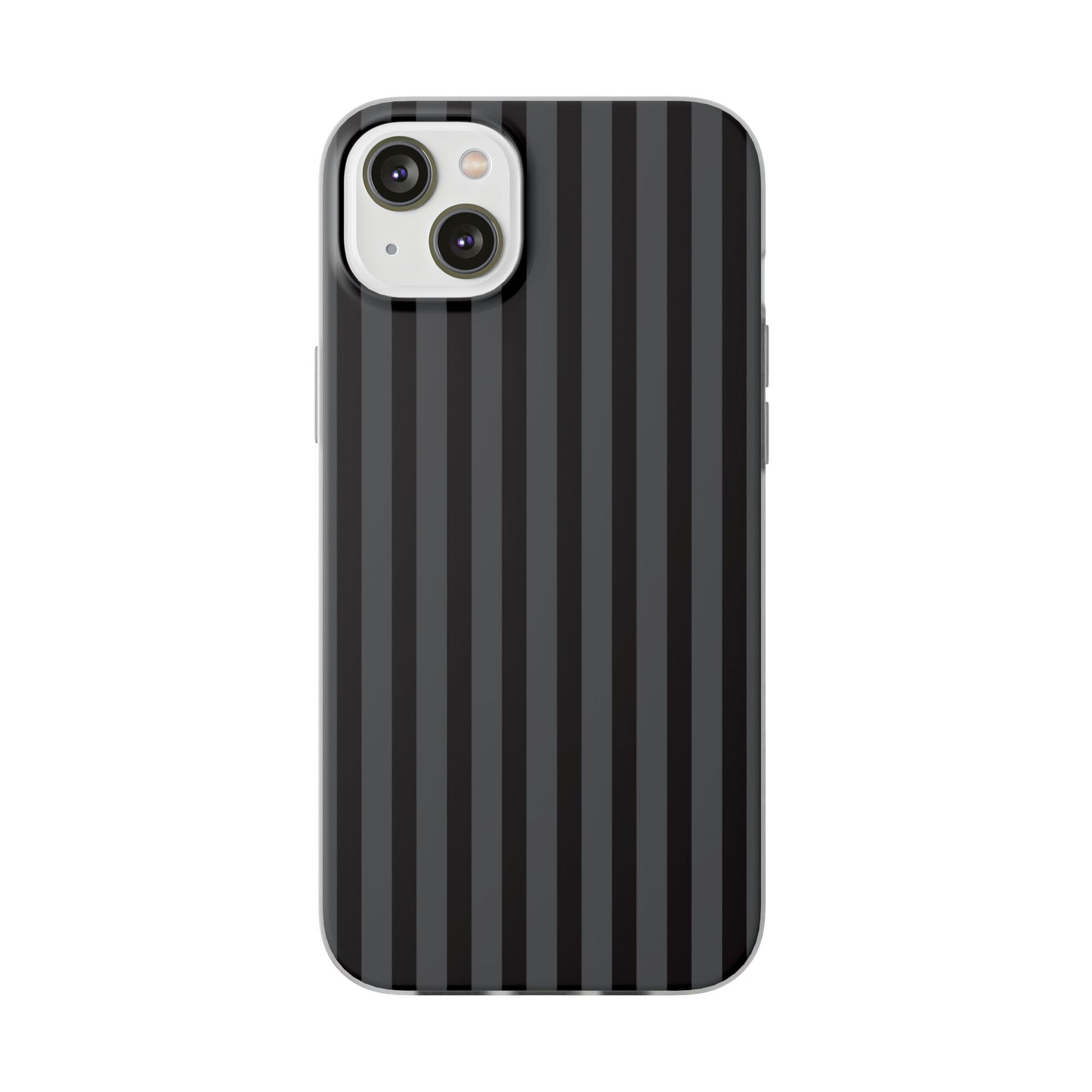 Black Stripe Flexible Phone Case for Apple iPhone, Samsung Galaxy.