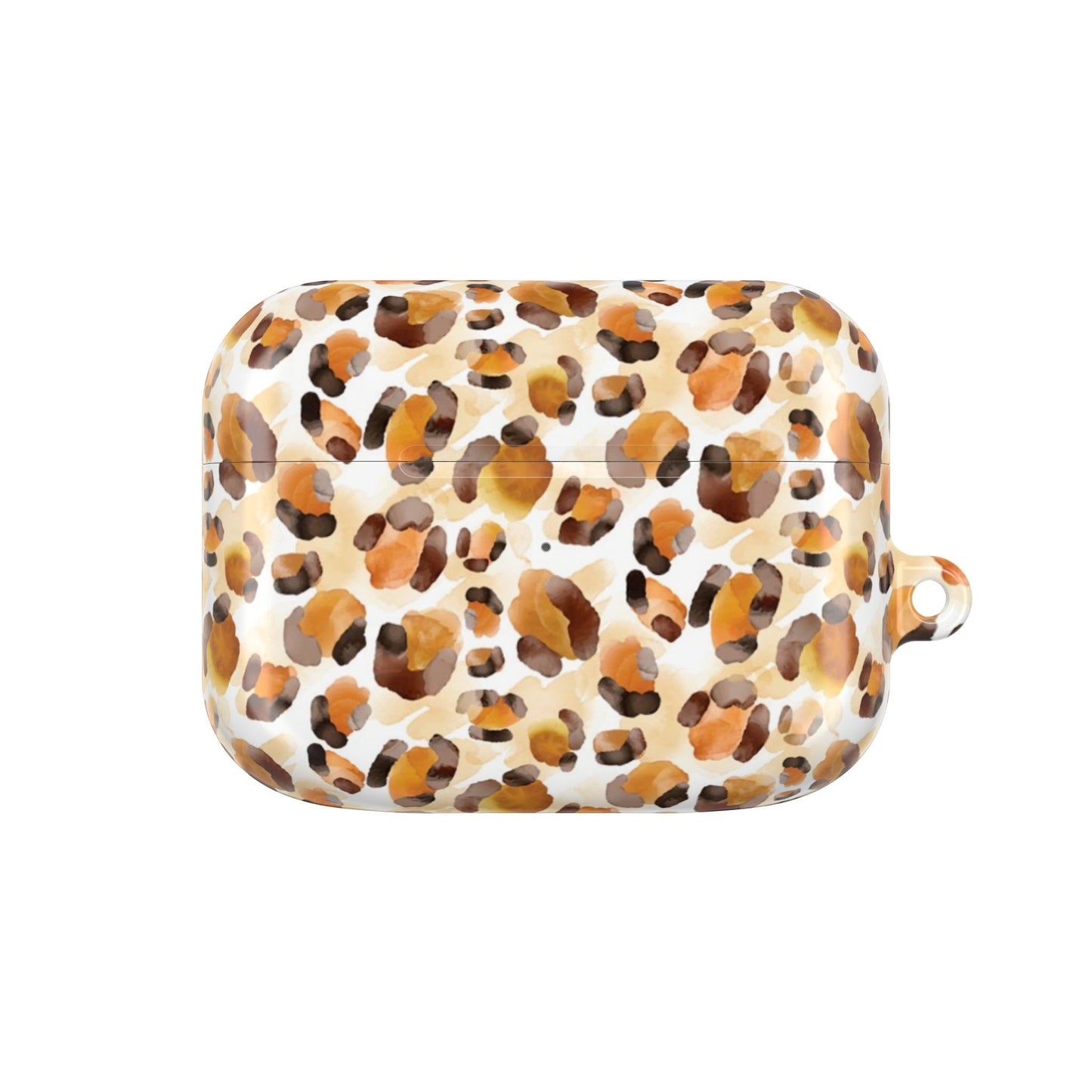 Leopard Print AirPod Case – Tan & Brown Protective Charging Cover
