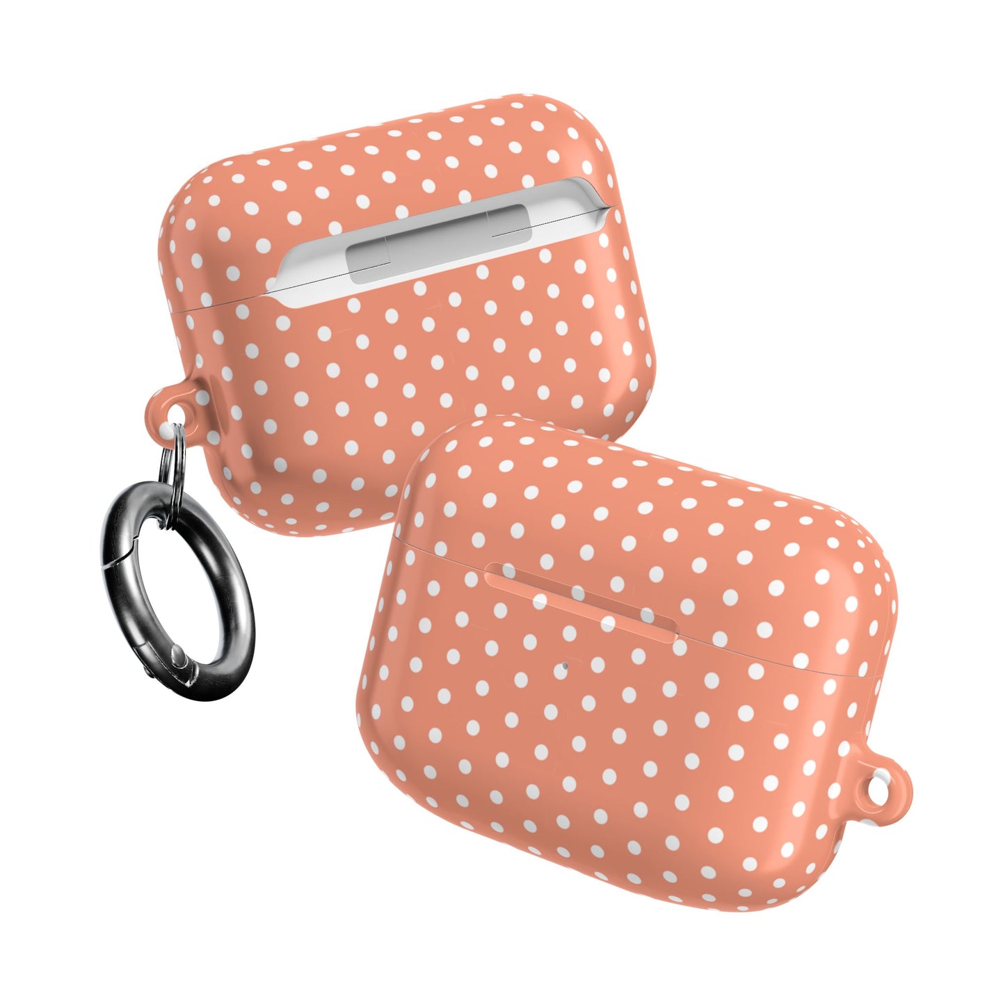 Pastel Red Polka Dot AirPod Case — Classic Pastel Red Polka Dot Protective Cover