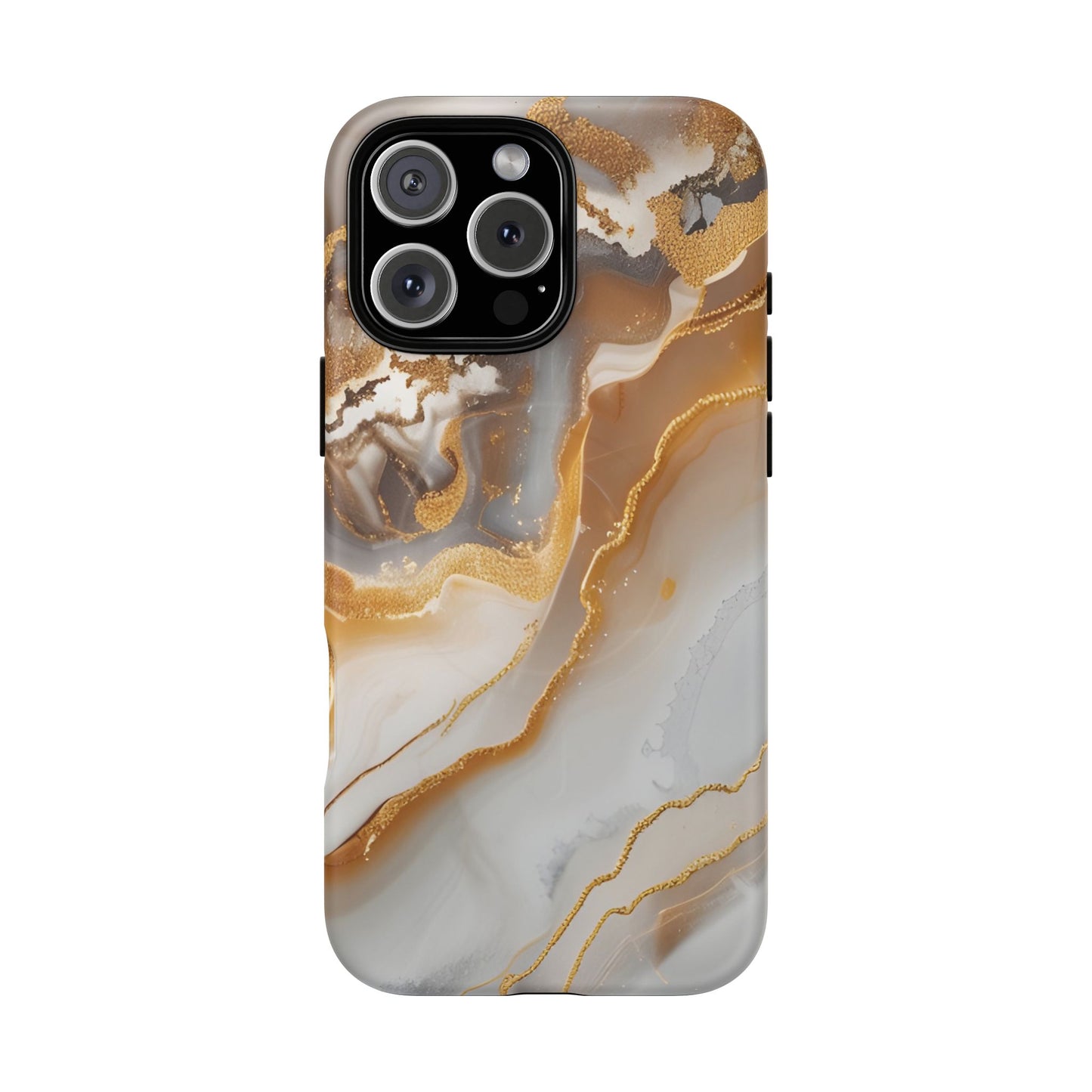 Marble and Gold Magnetic Phone Case — Marble and Gold Tough Protective MagSafe Case