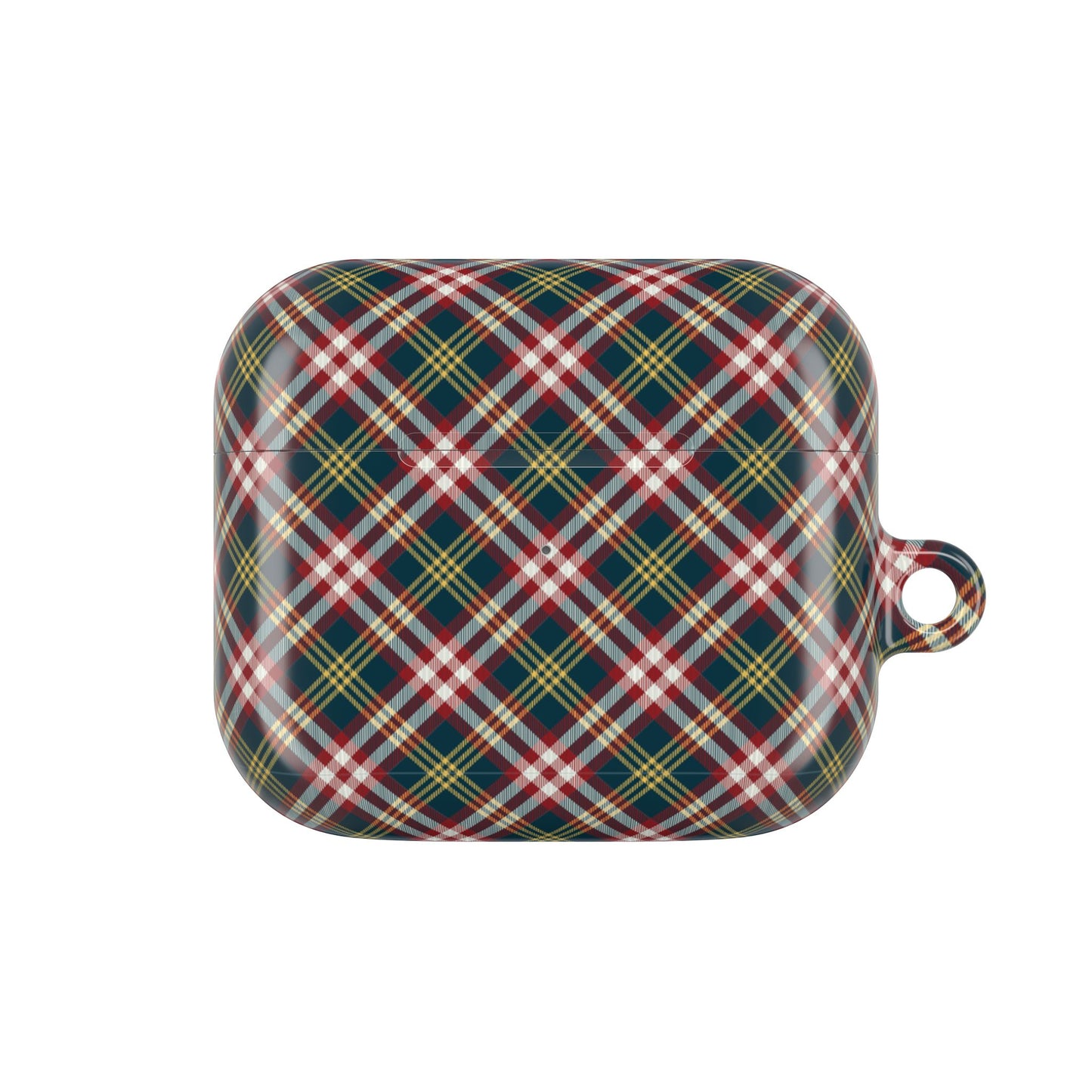 Yellow, Red and Green Tartan AirPod Case — Classic Yellow, Red and Green Plaid Protective Cover