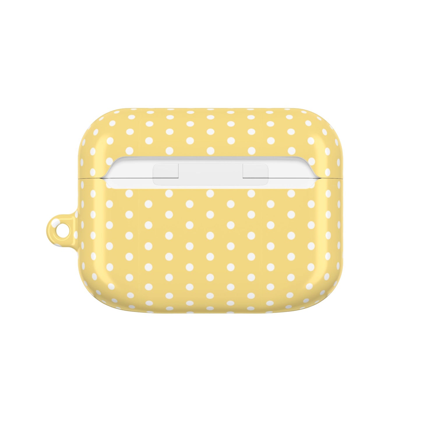 Yellow White Polka Dot AirPod Case — Classic Yellow White Polka Dot Protective Cover
