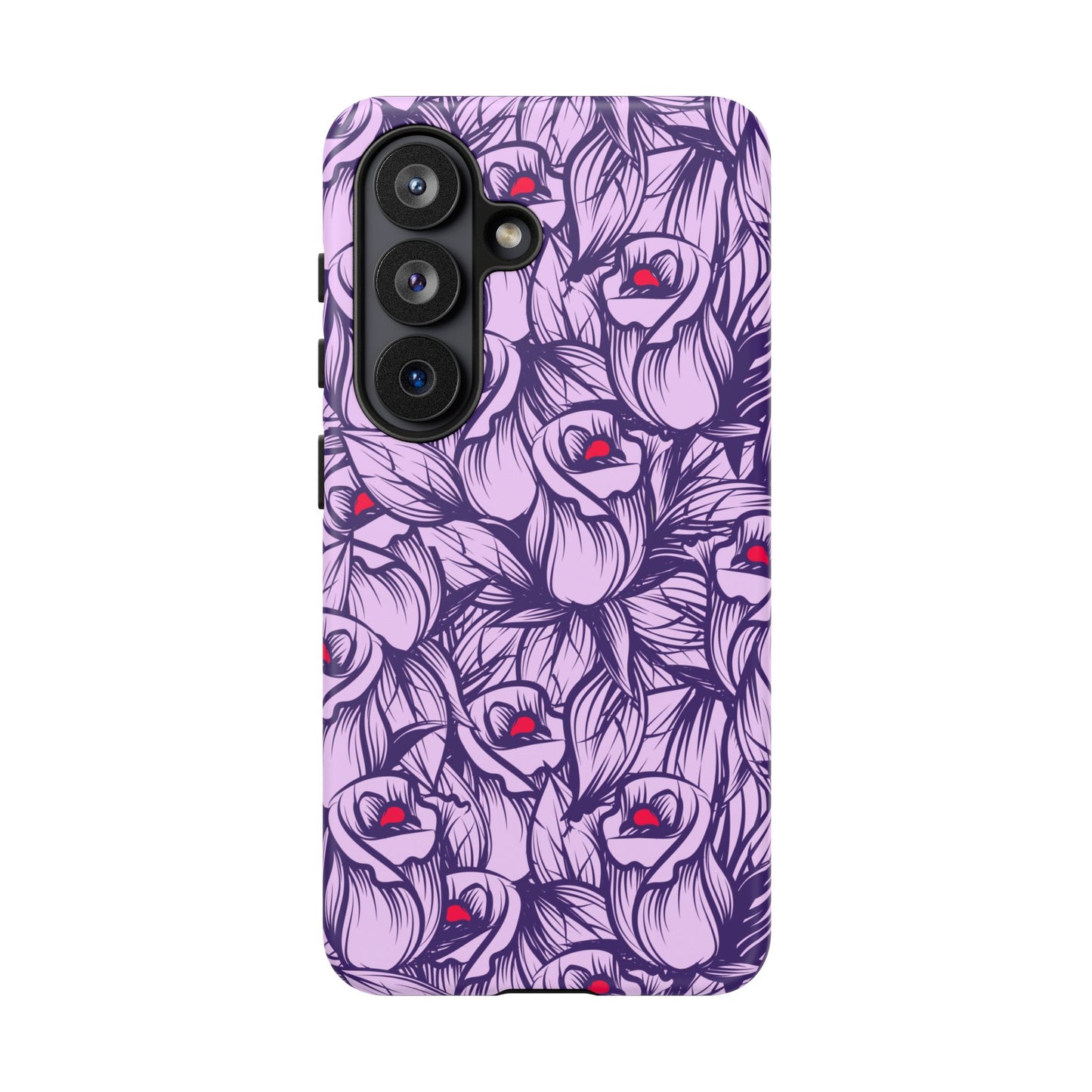Botanical Floral Purple Rose Phone Case