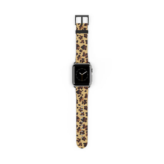 Leopard Print Watch Band — Stylish Animal-Print Replacement Strap