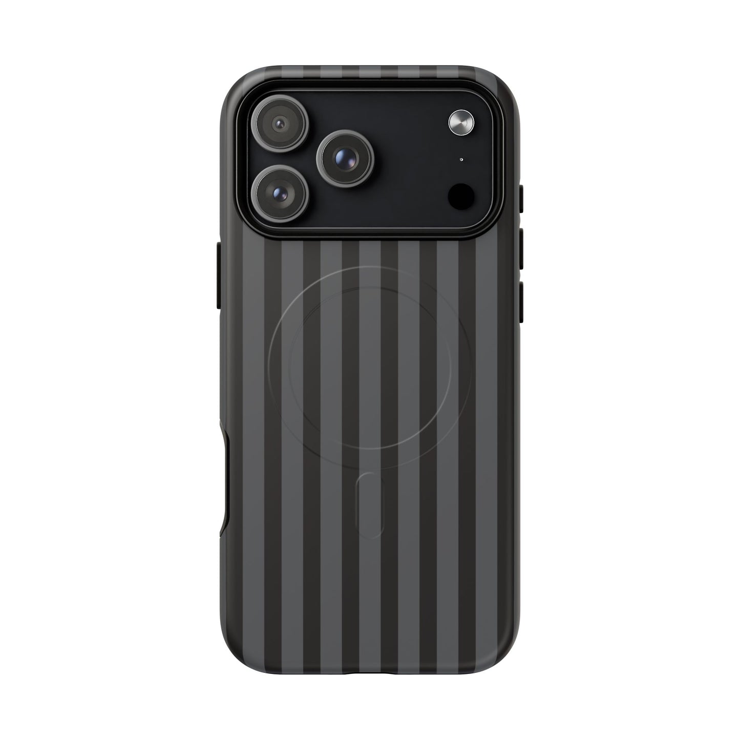 Magnetic Tough Phone Case — Black Stripe Protective Cover