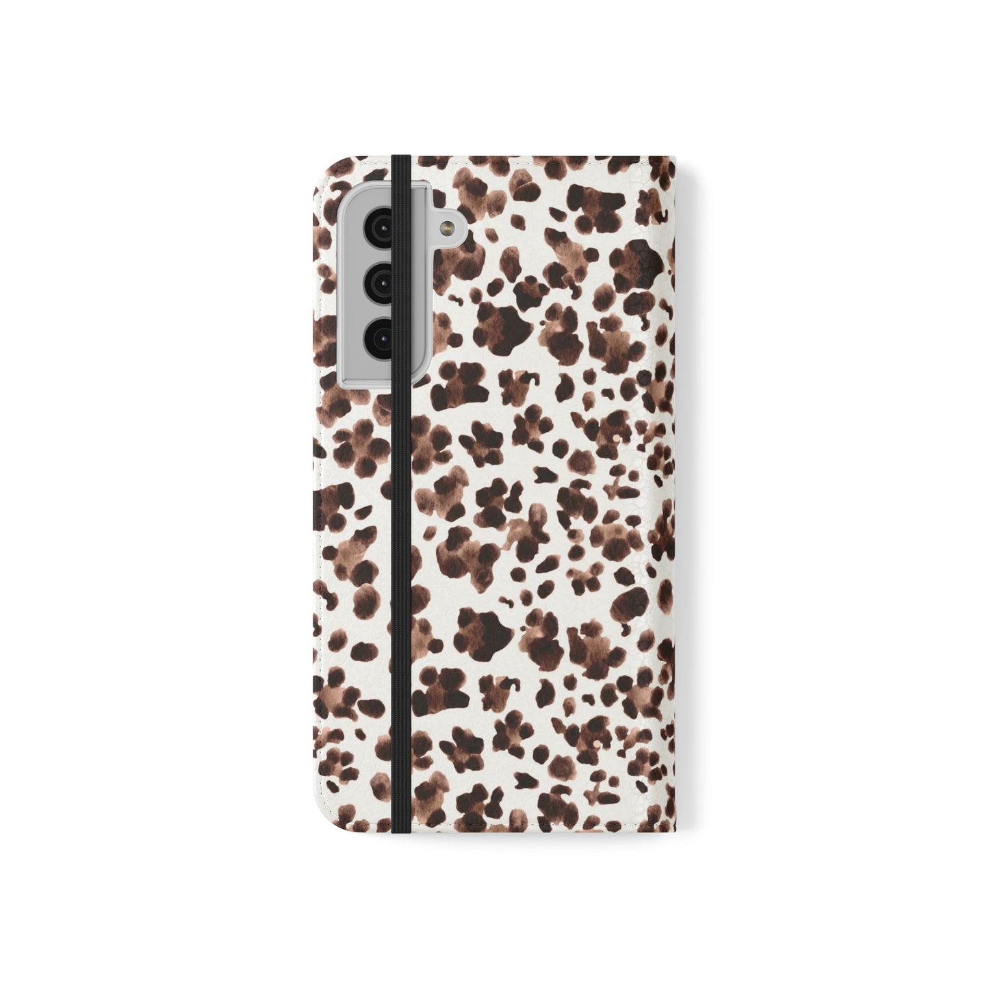 Leopard Print Flip Phone Case — Cardholder Wallet Flip Case