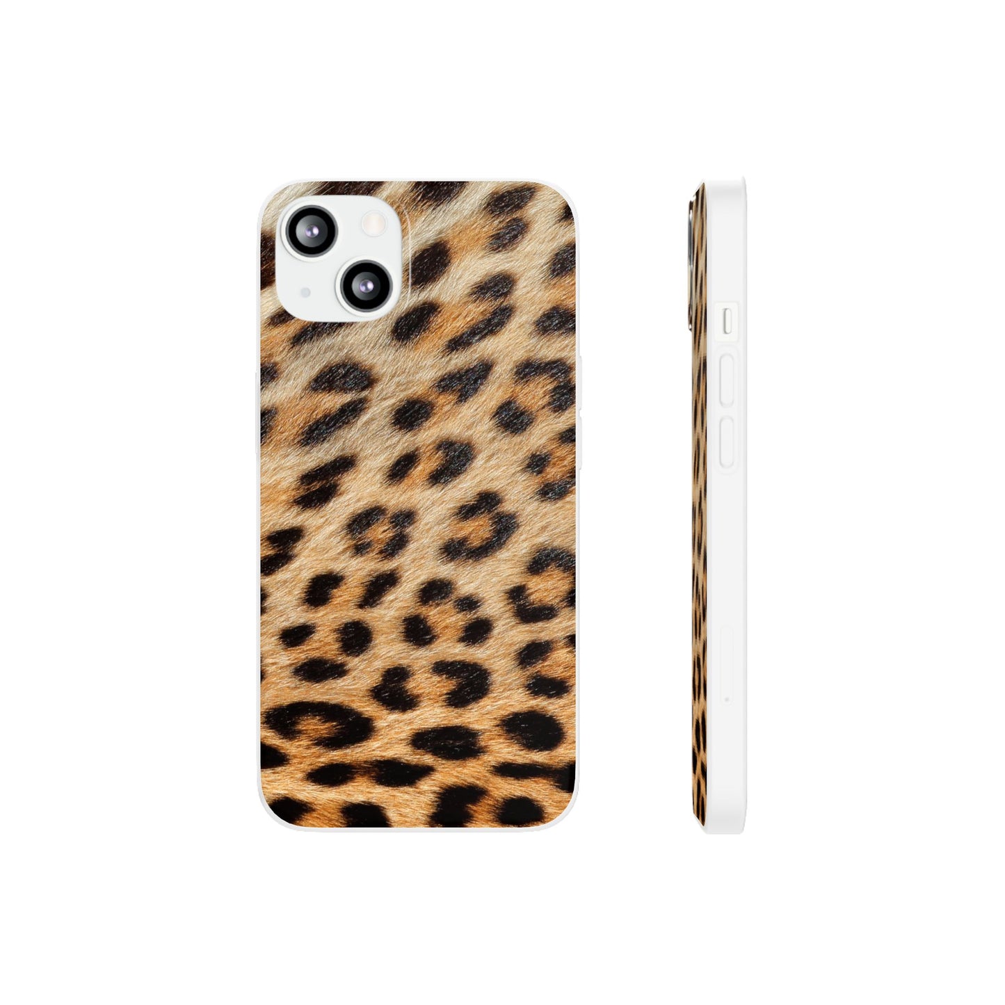 Leopard Print Flexi Phone Case — Soft-Touch Animal Print cover for Apple iPhone and Samsung Galaxy.