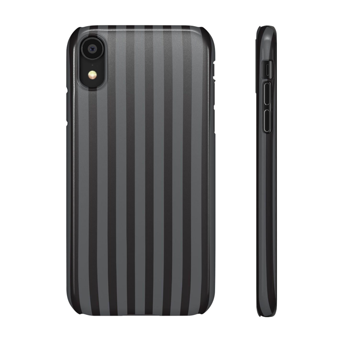 Black Vertical Stripe Snap Phone Case – Slim Protective Cover