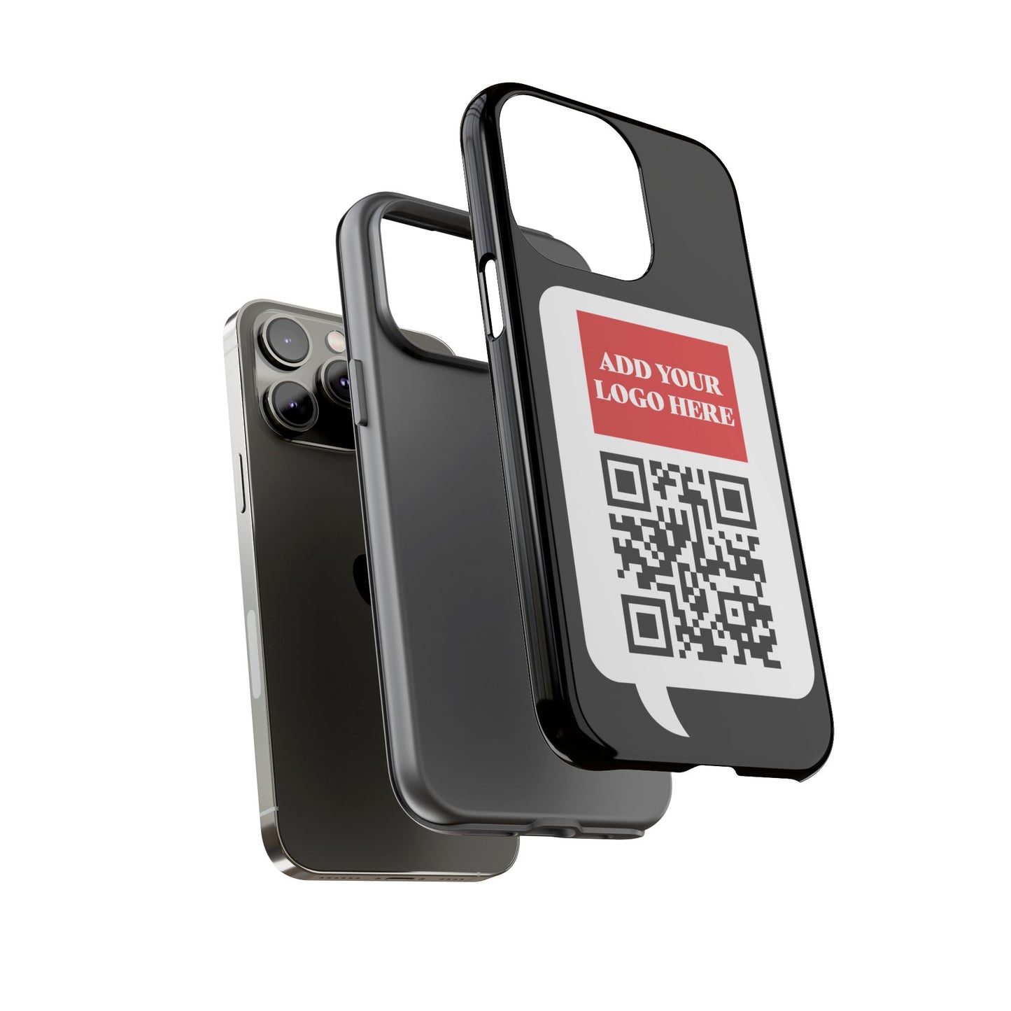 Custom QR Code and Logo Tough Phone Case — Contact Case