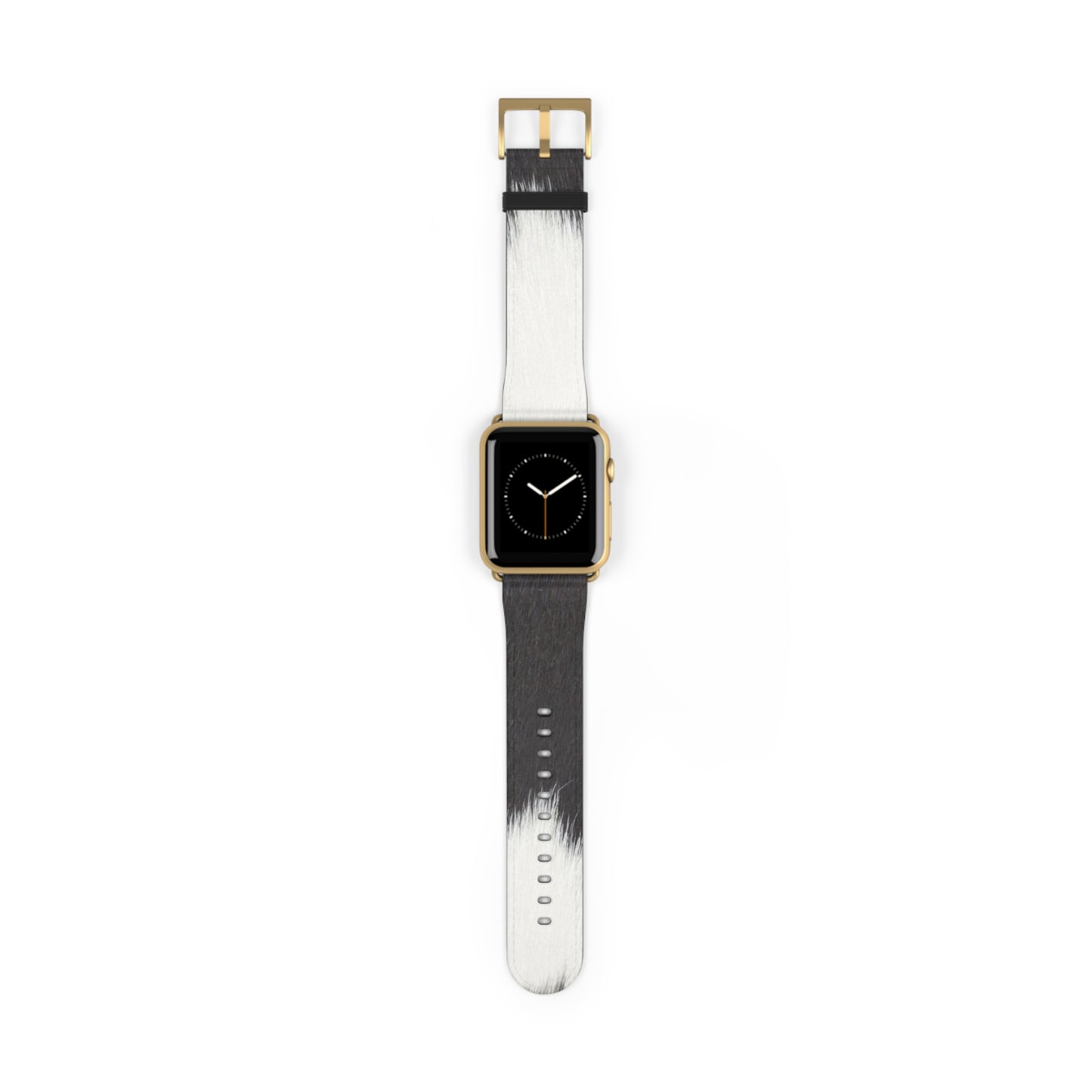 Cow Hide Watch Band for Apple Watch in faux-leather, luxury accessory with stainless steel buckle, everyday wear