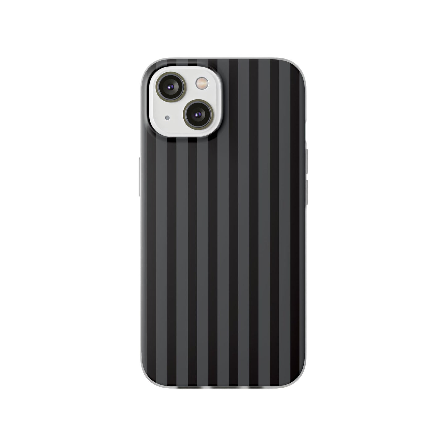 Black Stripe Flexible Phone Case for Apple iPhone, Samsung Galaxy.