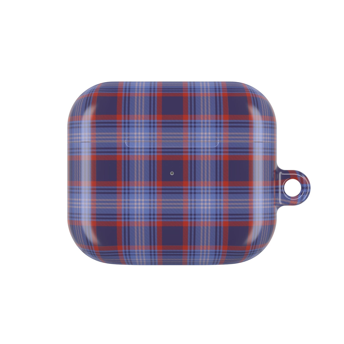 Red and Blue Tartan AirPod Case — Classic Red Blue Plaid Protective Cover