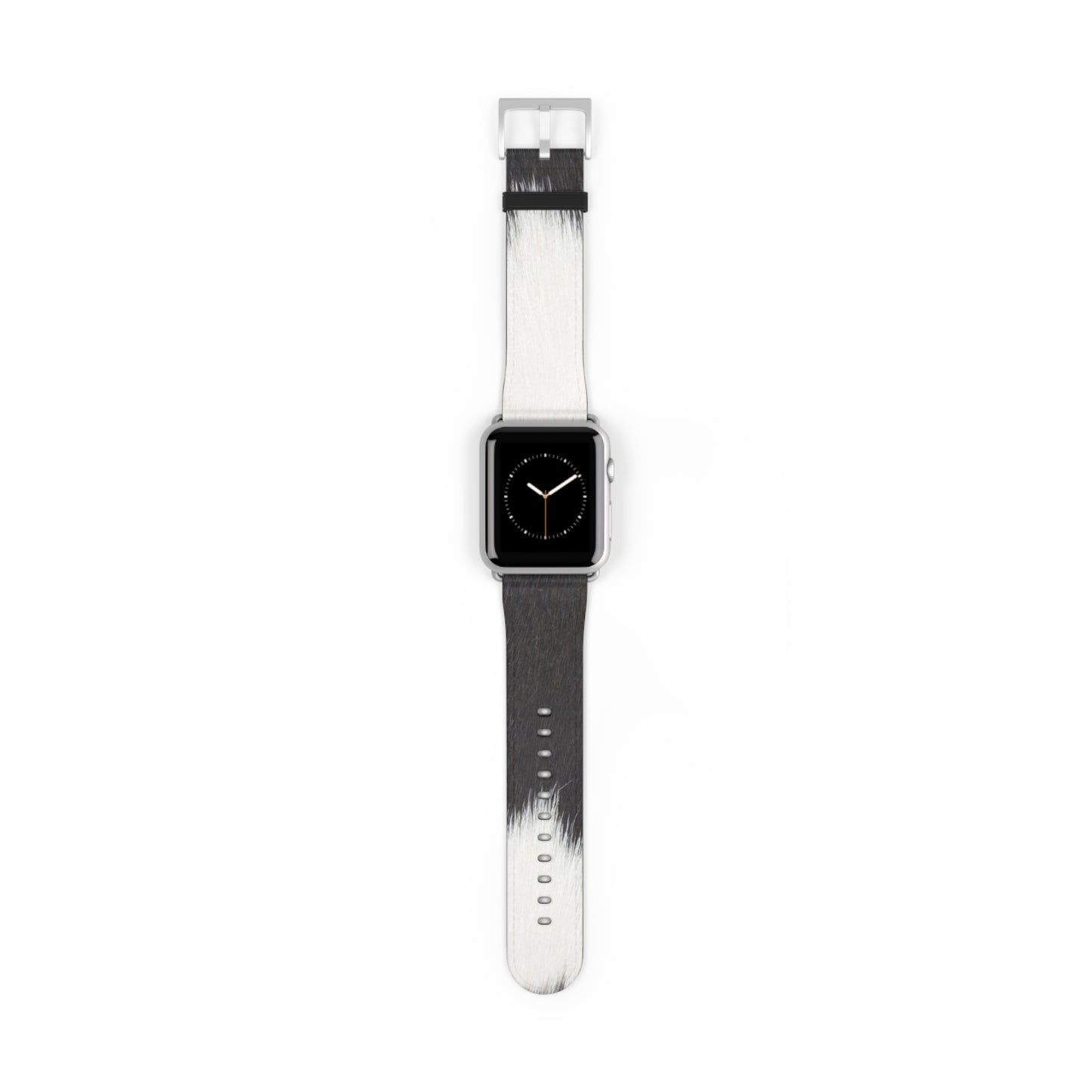 Cow Hide Watch Band for Apple Watch in faux-leather, luxury accessory with stainless steel buckle, everyday wear