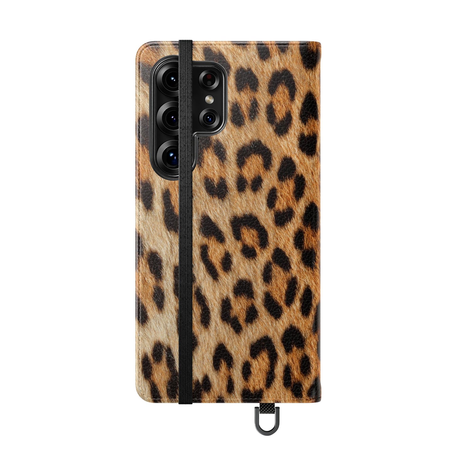 Leopard Fur Flip Phone Case — Leopard Fur Wallet Cover