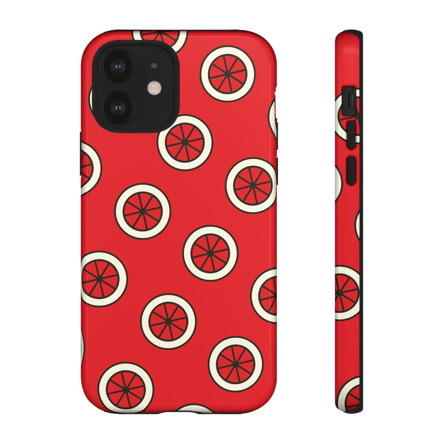 Red Citrus Pattern Phone Case — Protective Tough Phone Cover