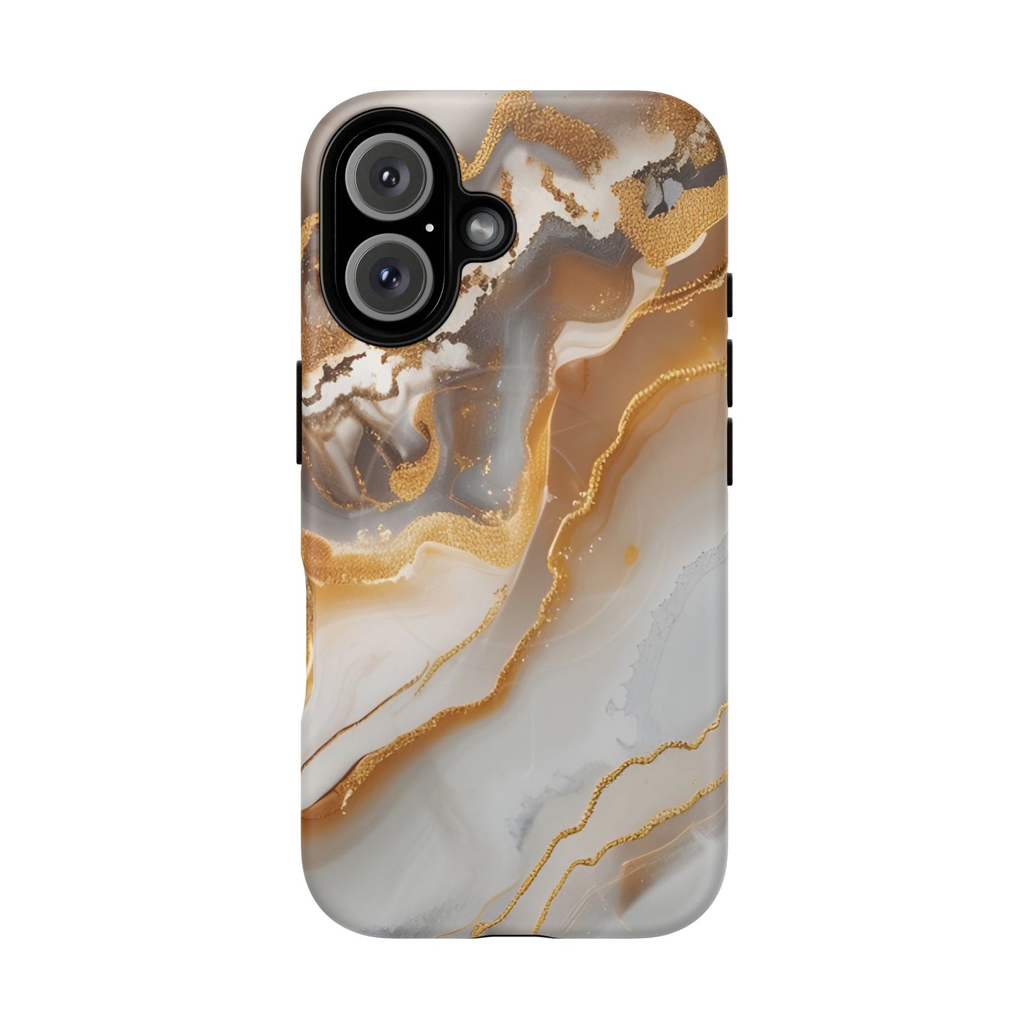Marble and Gold Magnetic Phone Case — Marble and Gold Tough Protective MagSafe Case