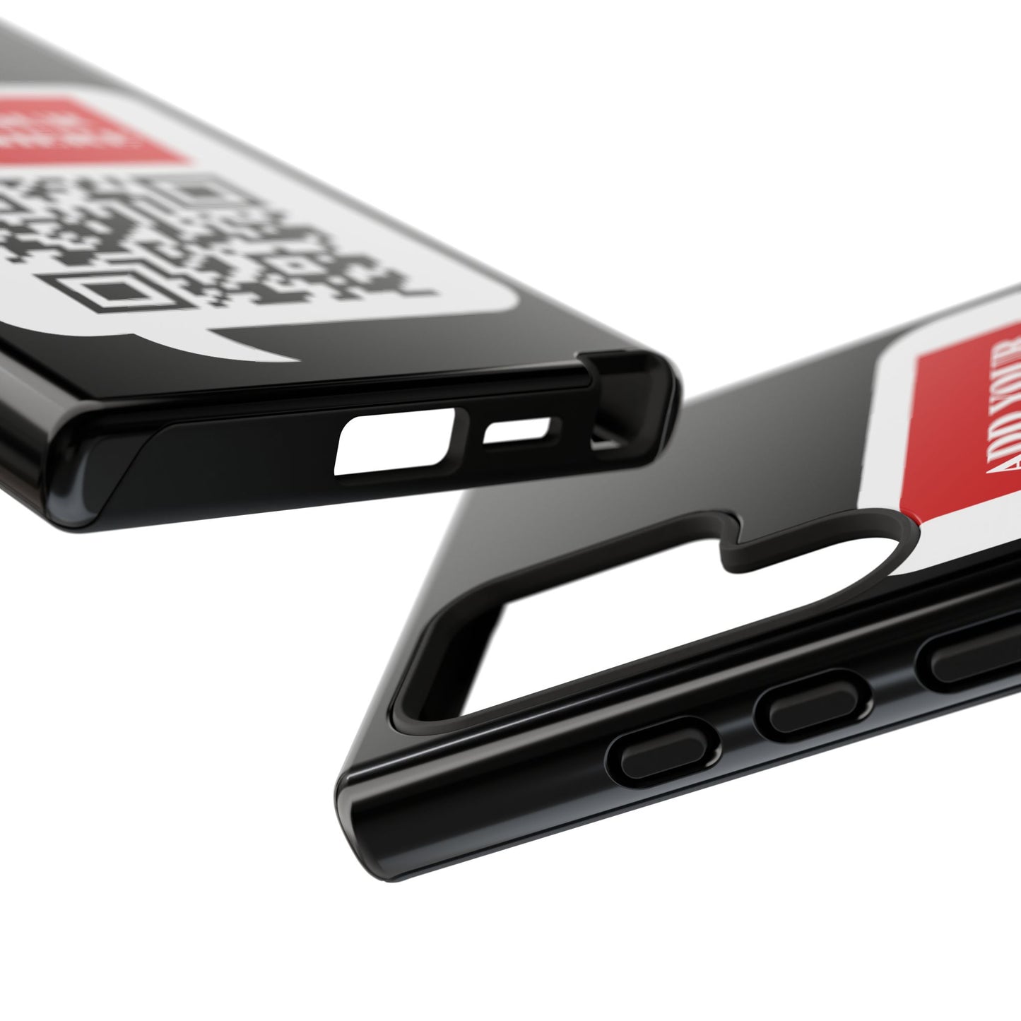 Custom QR Code and Logo Tough Phone Case — Contact Case